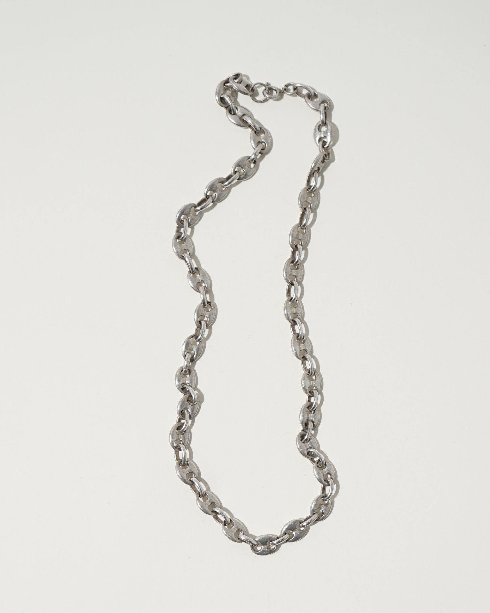 Silver Anchor Chain Necklace