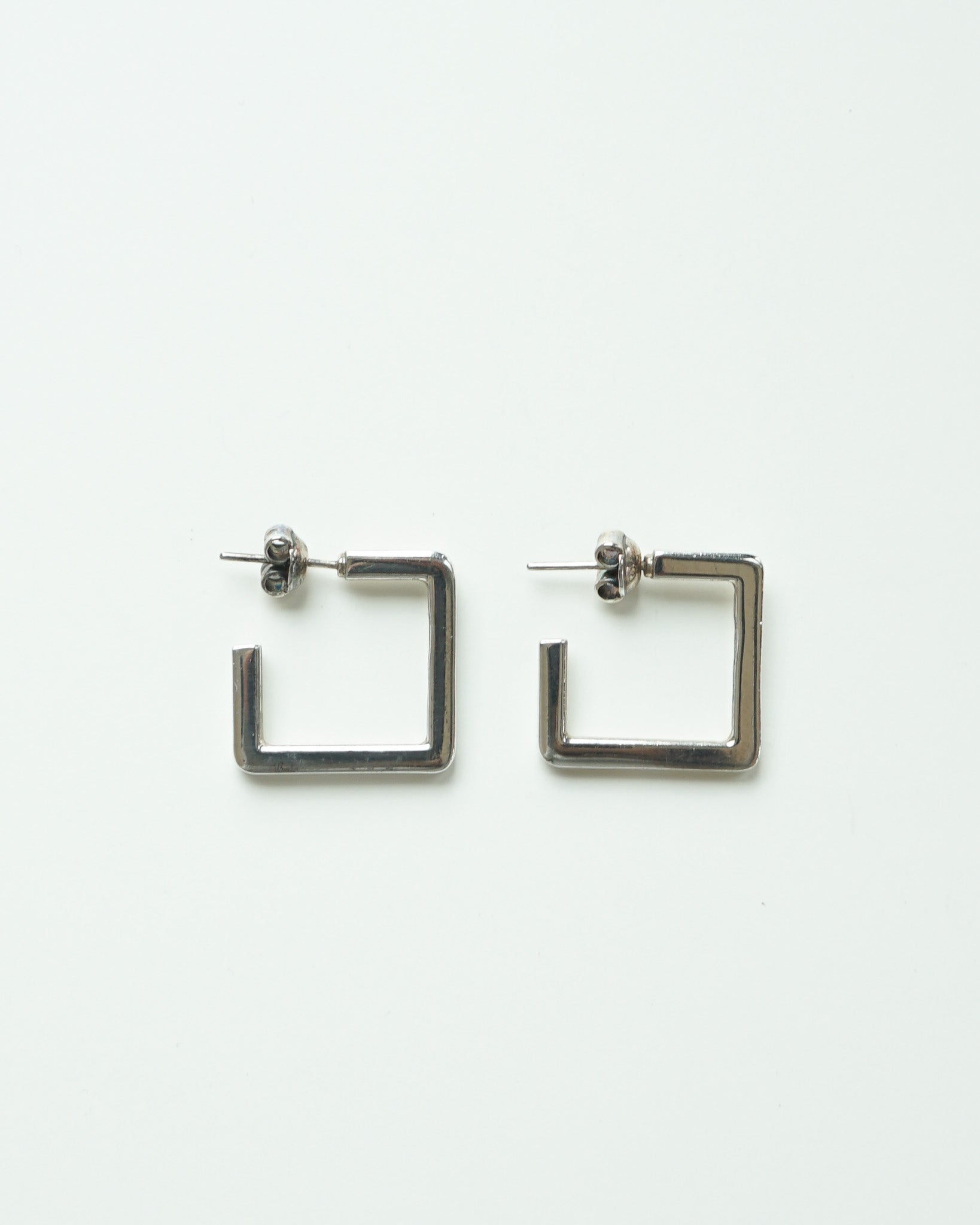 Silver Square Earrings