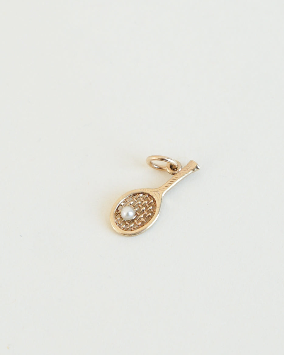 14k Gold Charm w/ Pearl