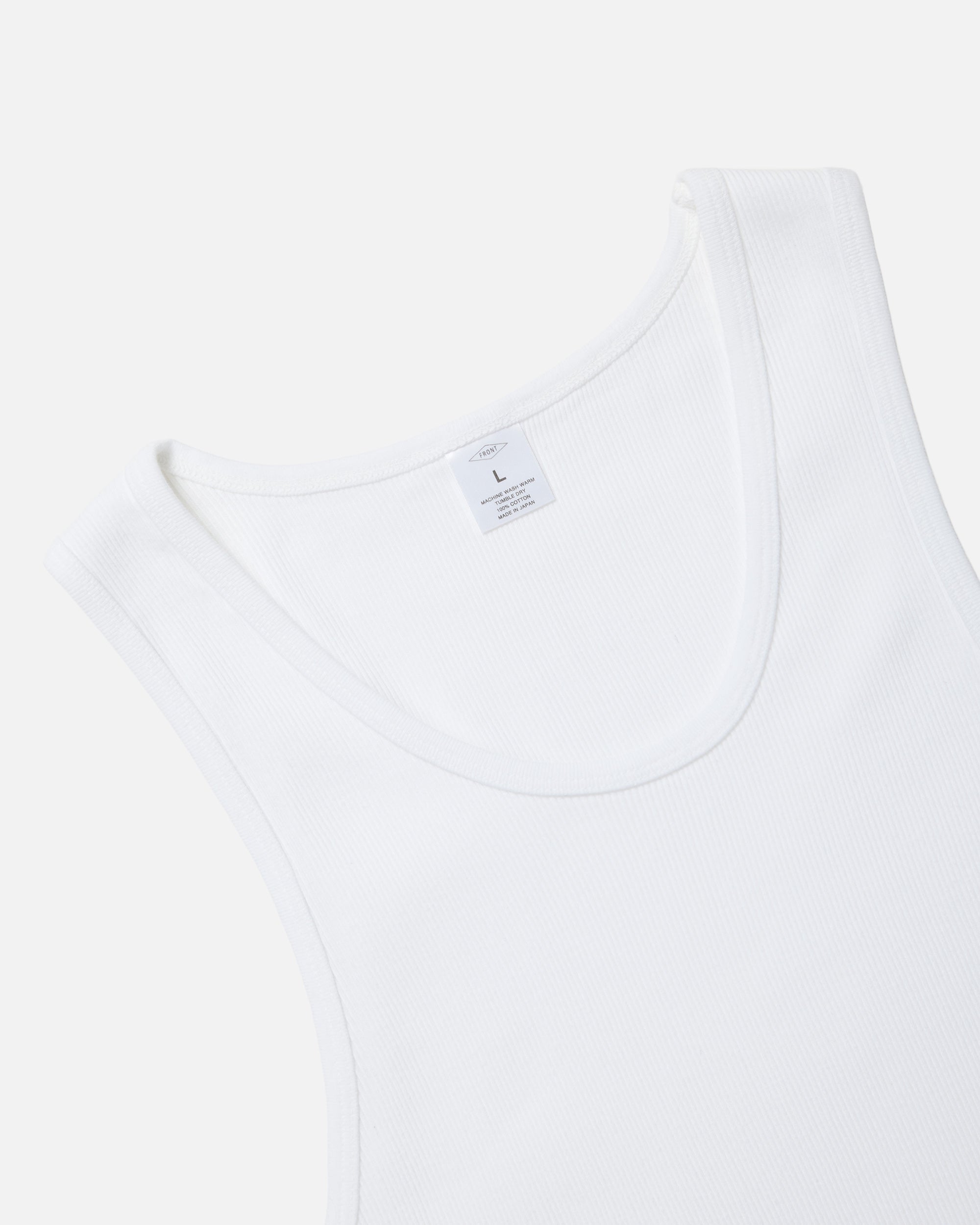 Rib Tank Top / White – Front General Store