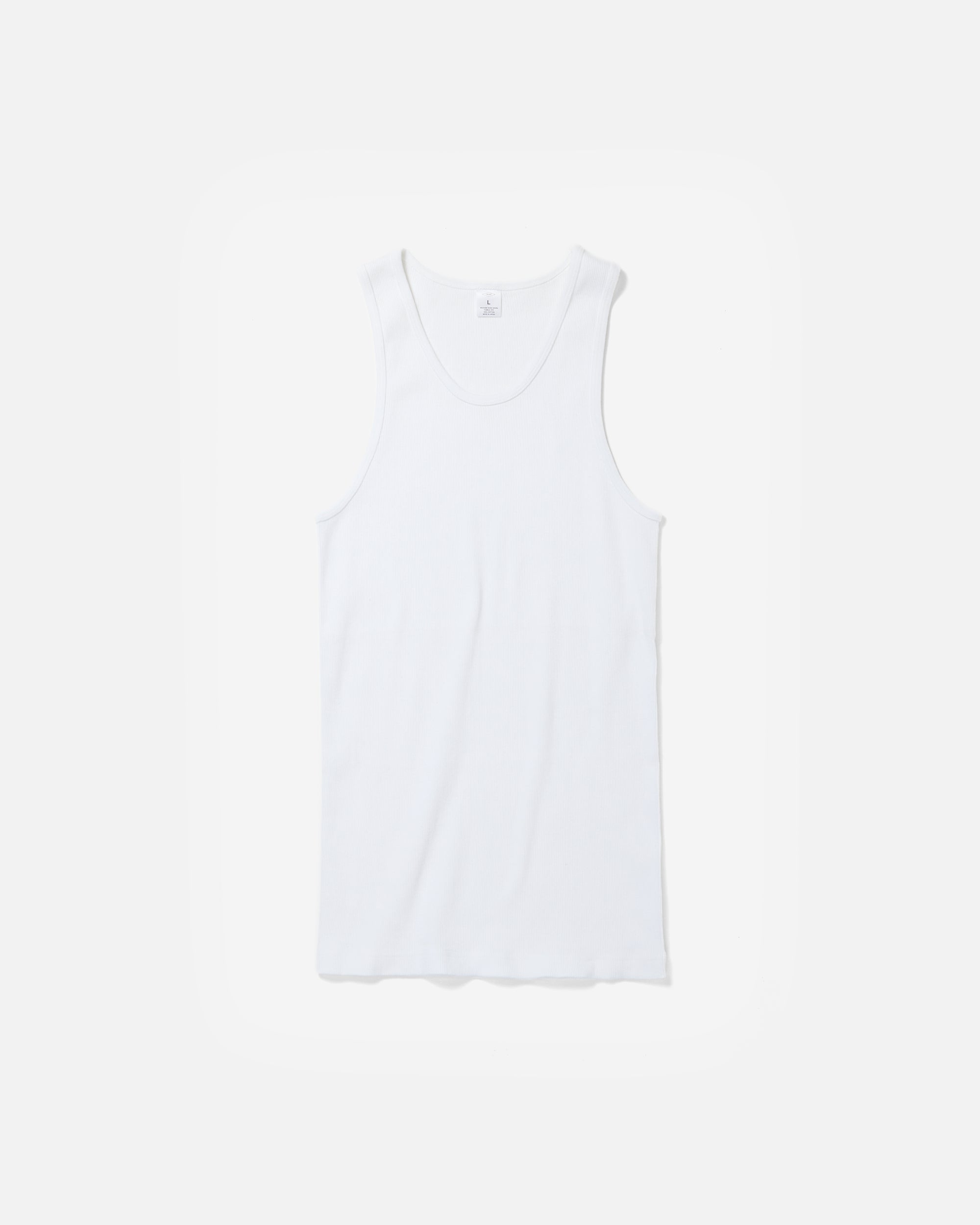 Rib Tank Top / White – Front General Store