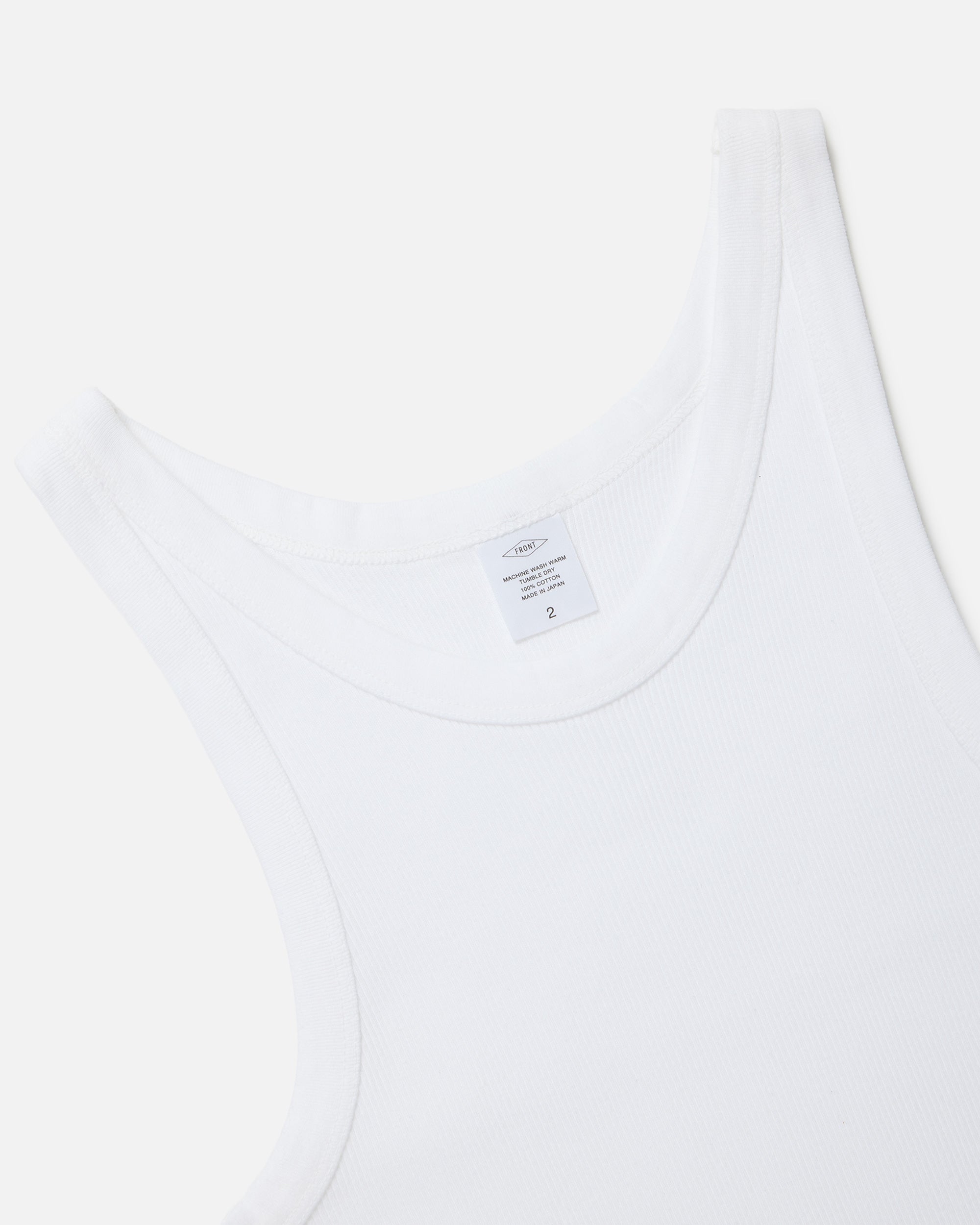 ロンハーマン　Bare Rib Tank Top タンクトップ　ホワイト　XS Women's Rib Tank Top in White | Shop now — CDLP