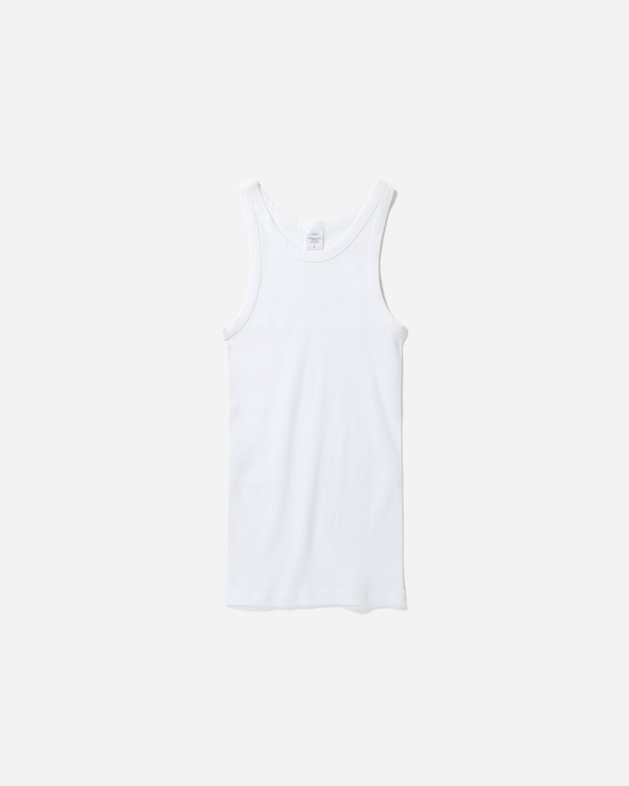 ロンハーマン　Bare Rib Tank Top タンクトップ　ホワイト　XS ロンハーマン Bare Rib Tank Top タンクトップ ホワイト XS ロン