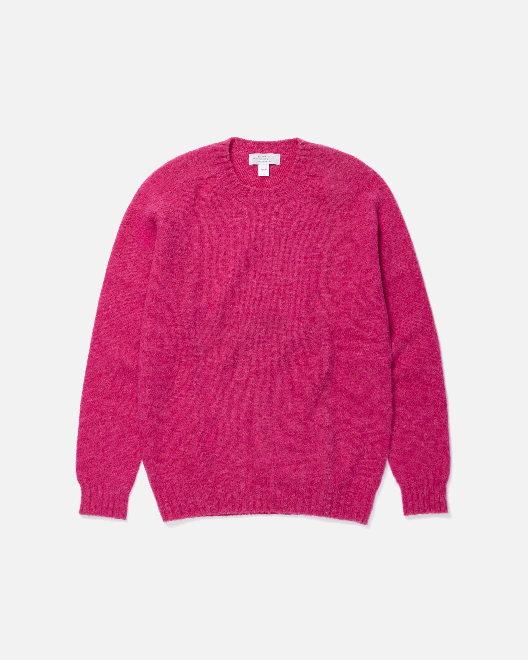 Brushed Shetland Sweater Crew Neck / Pink – Front General Store