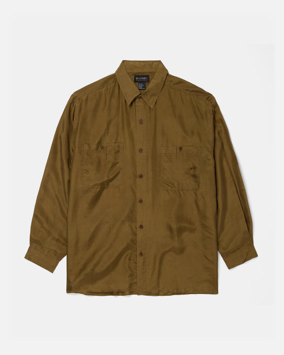 Silk Shirt Long Sleeve / Vivid