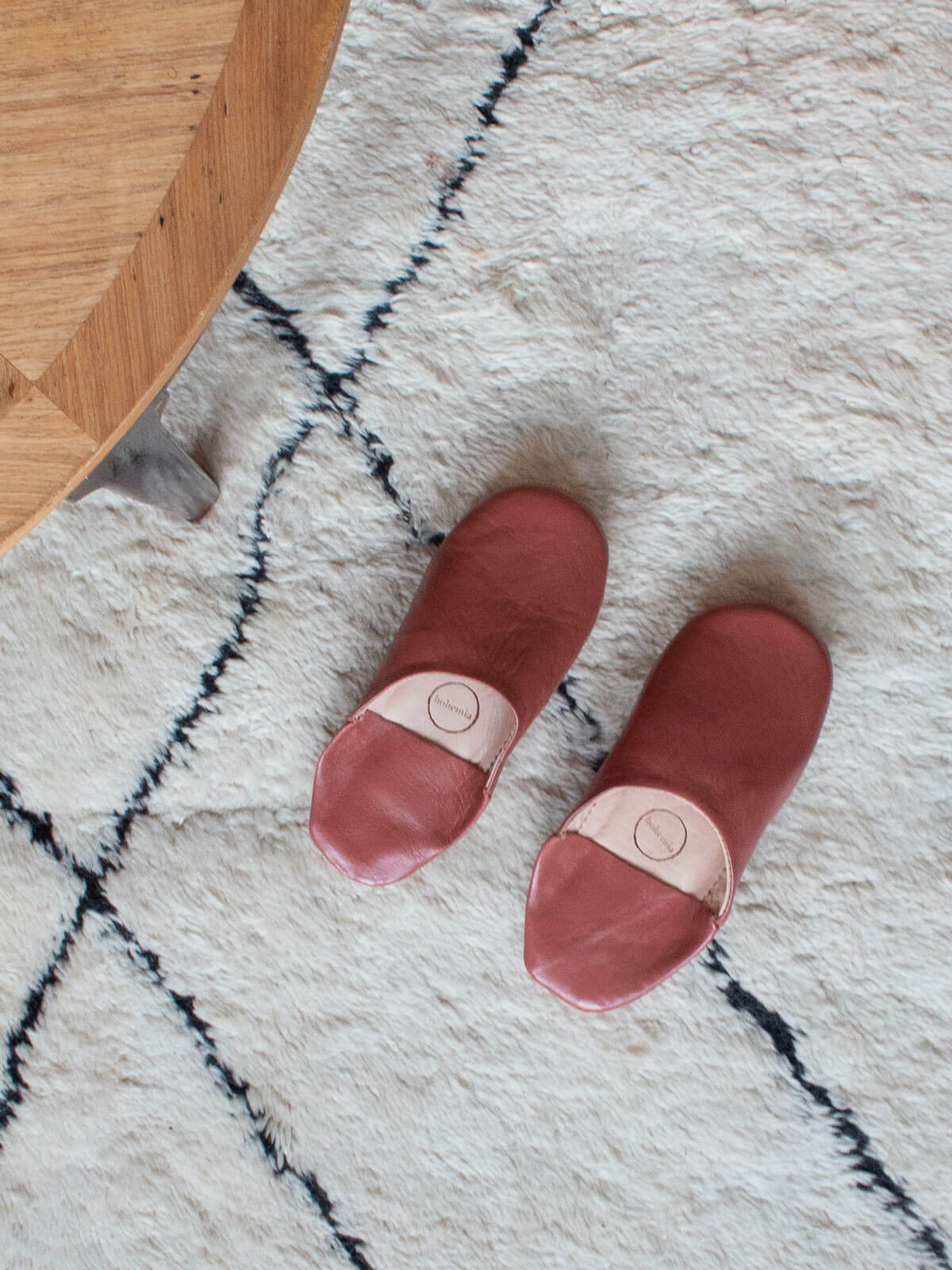 Moroccan Babouche Basic Slippers / Terracotta