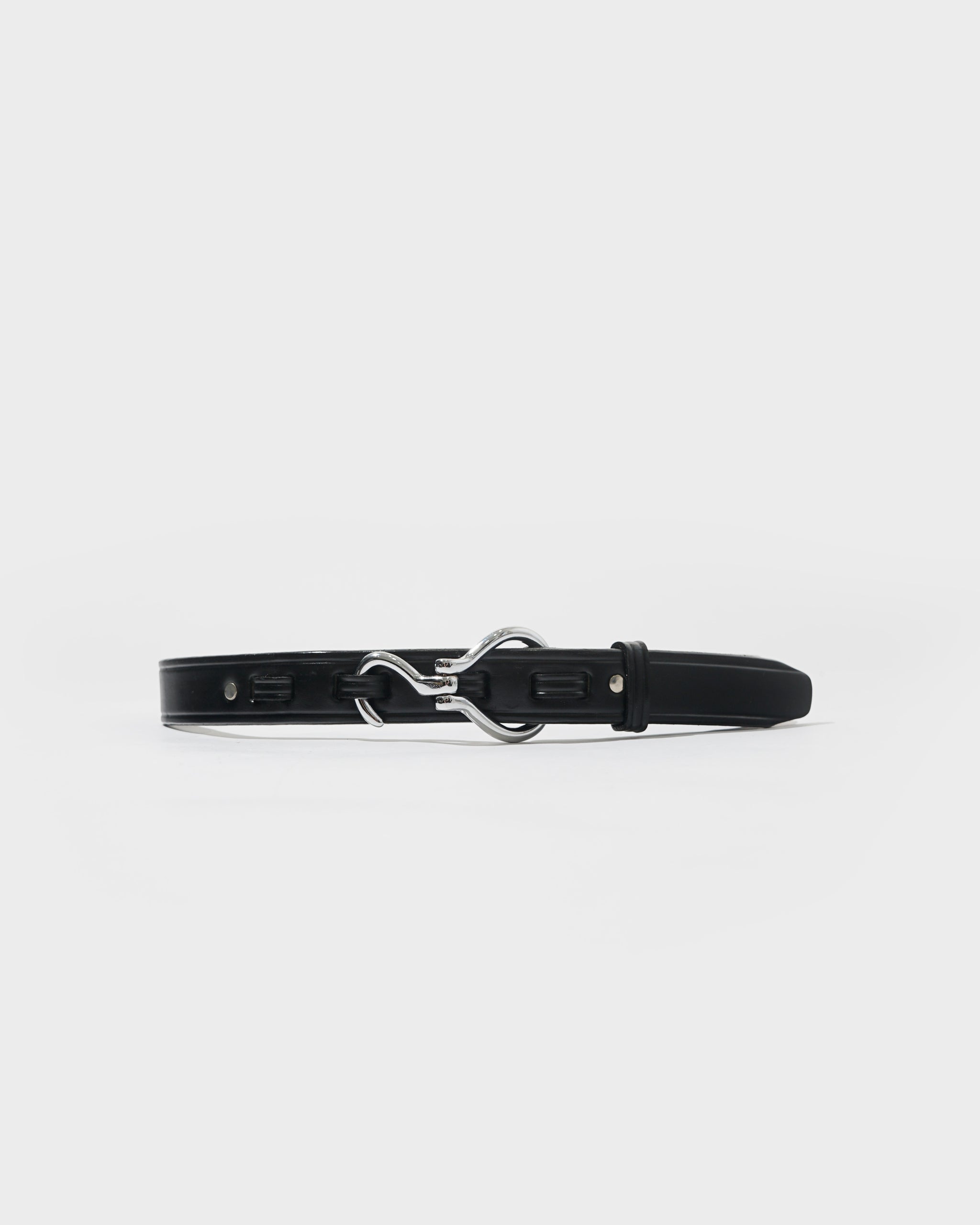 TORY LEATHER - 【残りわずか】1 Round Raised Belt(BLACK×BRASS