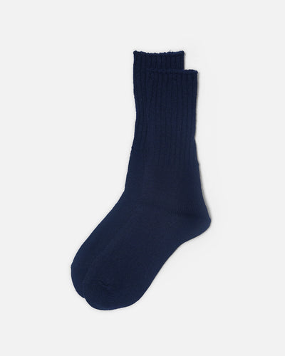 Washi Cotton Rib Half Socks / Charcoal – Front General Store