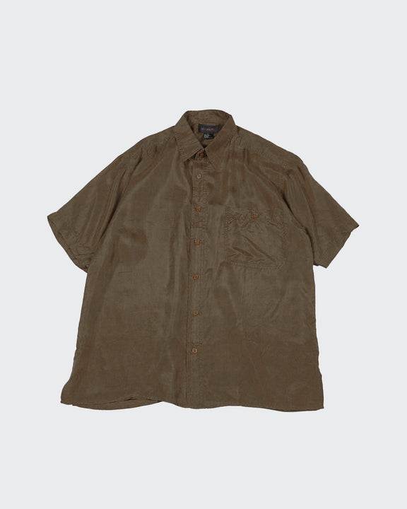 Silk Shirts Short Sleeve Basic