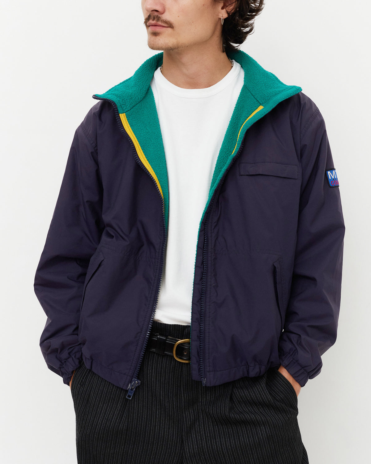 Nylon Zip Up Jacket