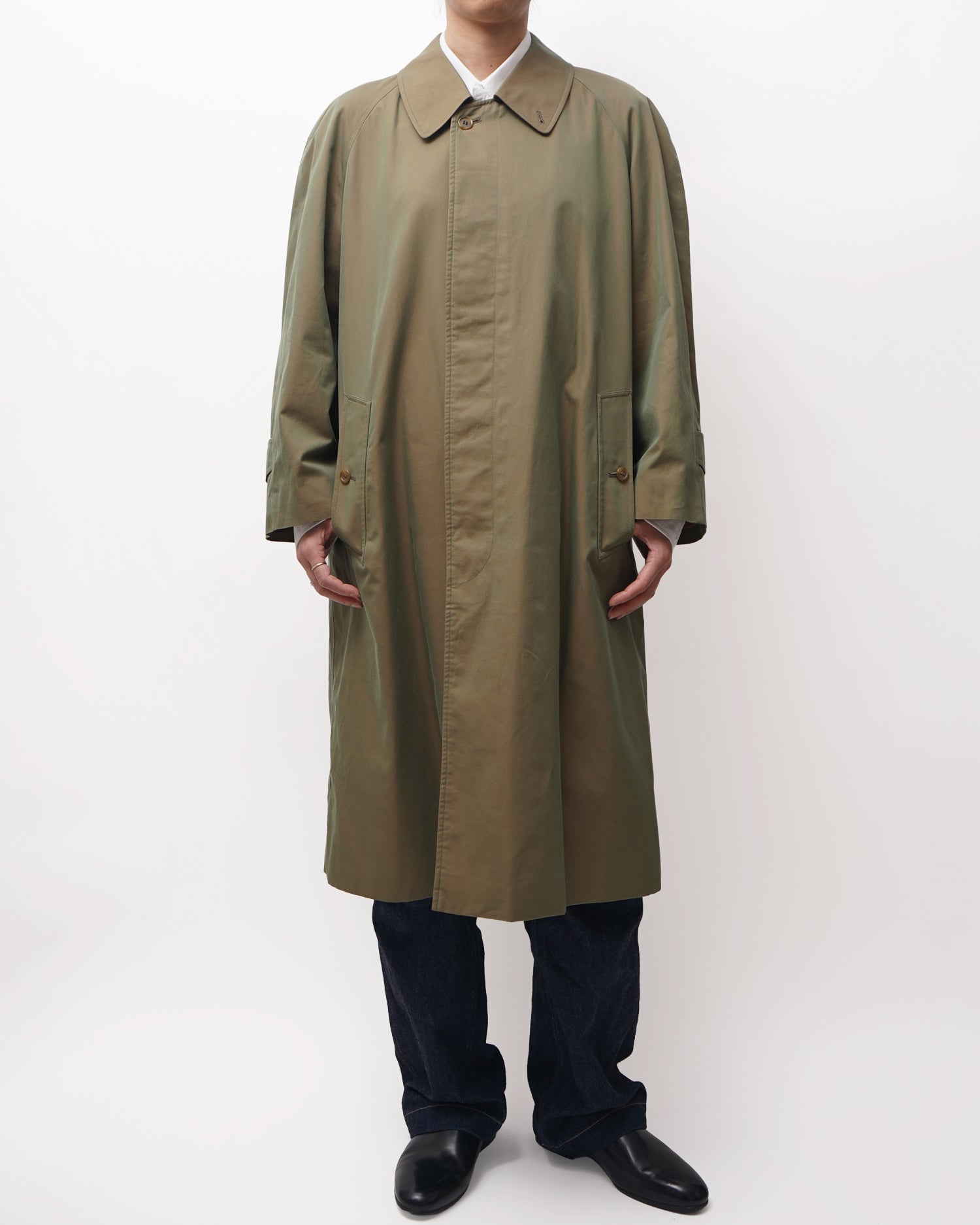 Burberry Vintage Burberry Green Raincoat Vintage Burberry Trench Coat