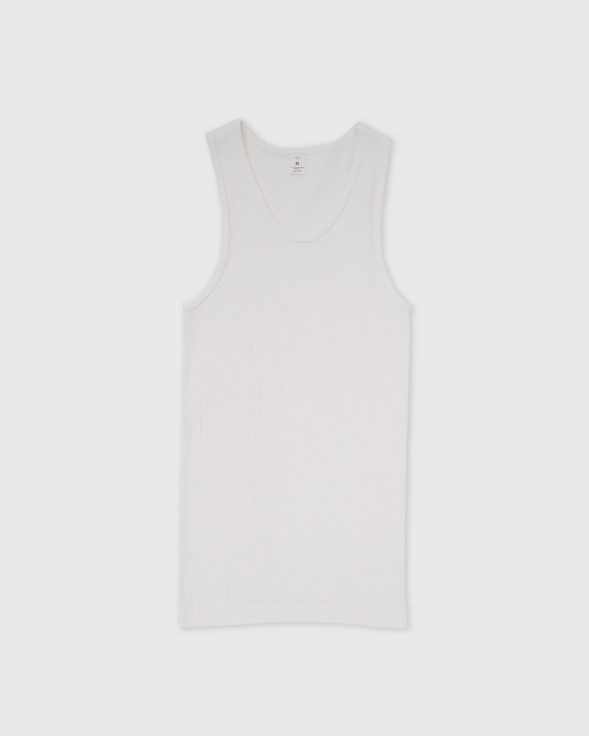 Rib Tank Top / White