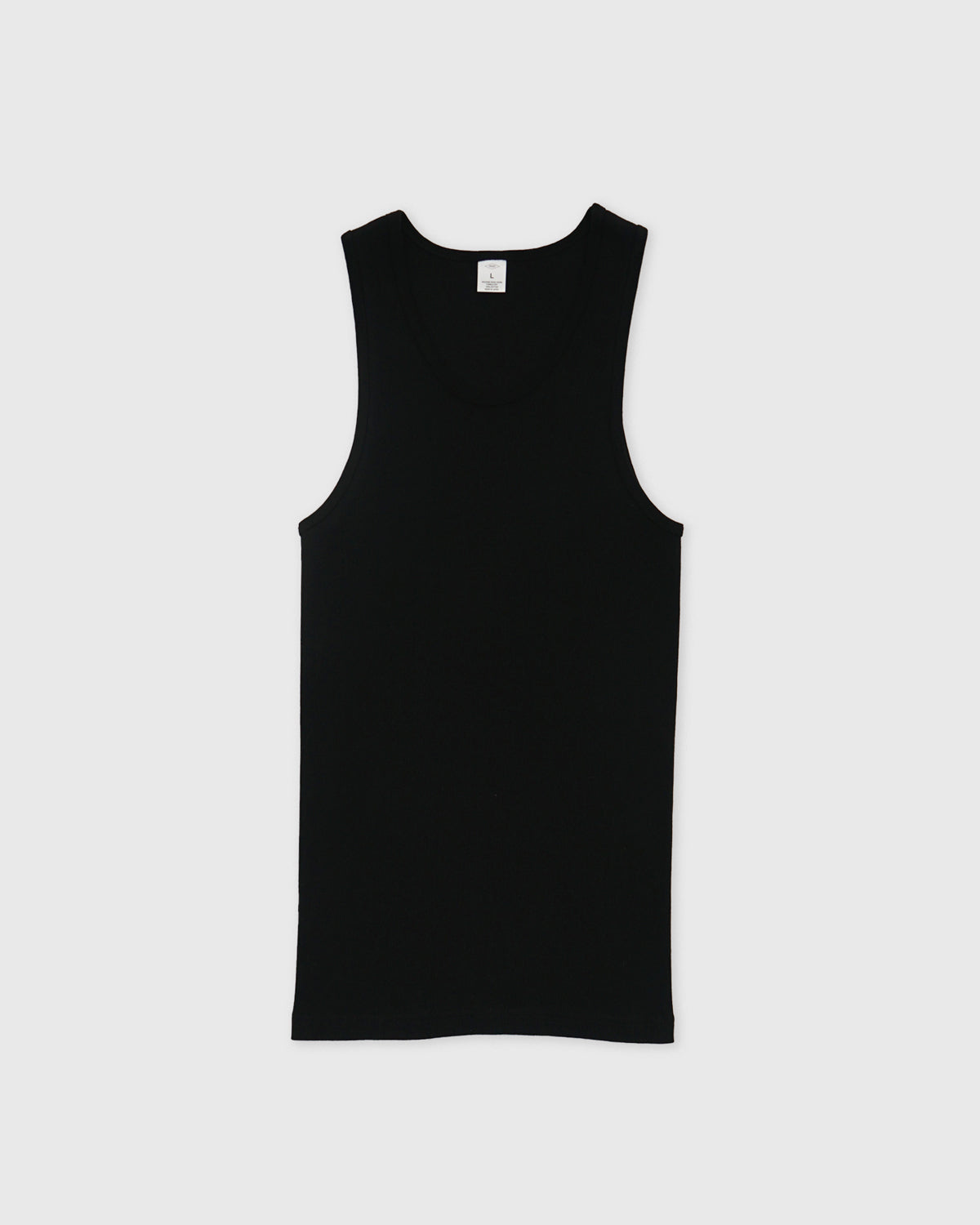 Rib Tank Top / Black