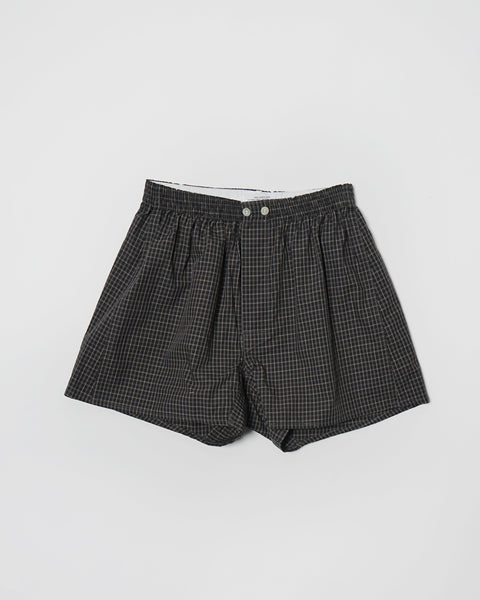【BADBLOOD】Vintage Billy Check Boxer Shorts - Black Mens Billy/Classic Boxer Cotton Boxer Shorts All Sizes S