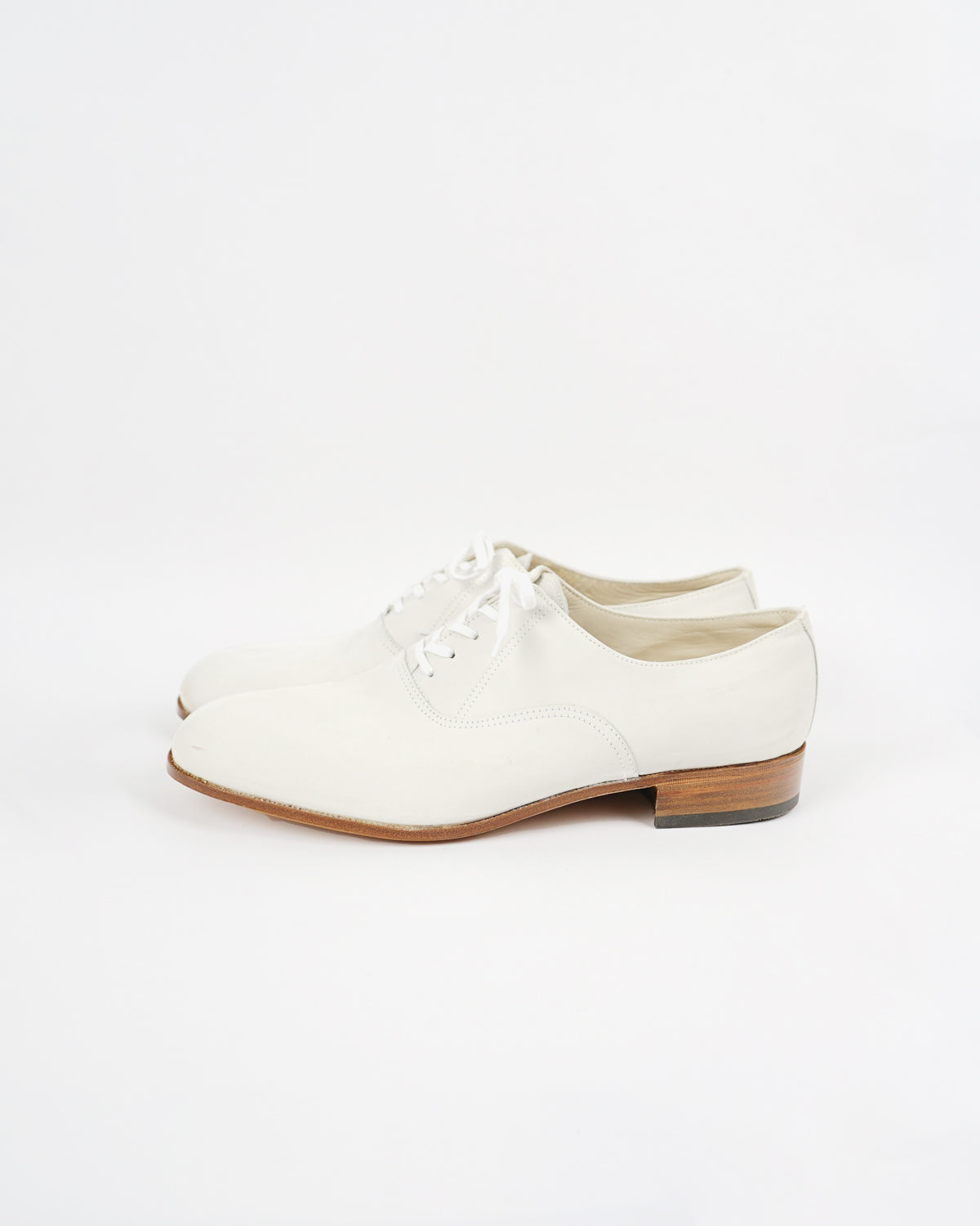 White Suede Plain Toe 7