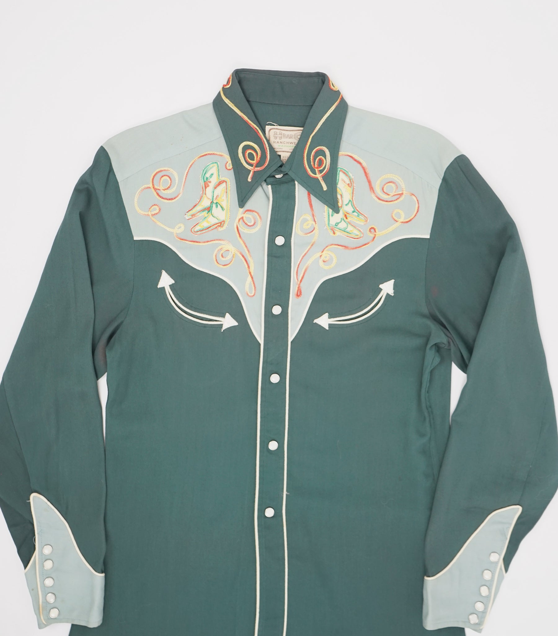 1950's NOS Embroidered Western Shirt – Front General Store