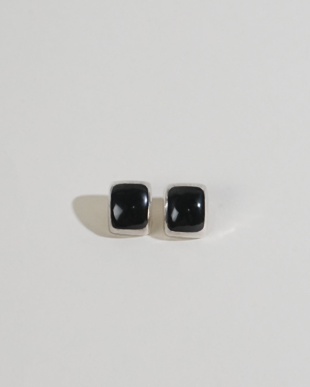 Silver x Onyx Earrings