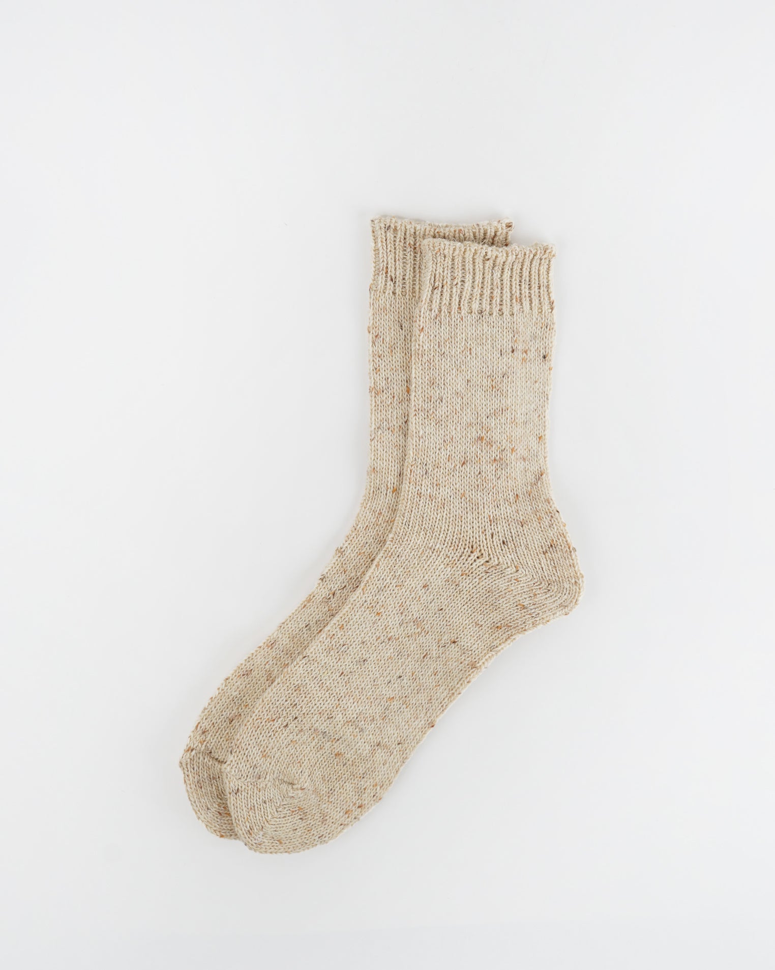 Wool Nep Socks / Ivory