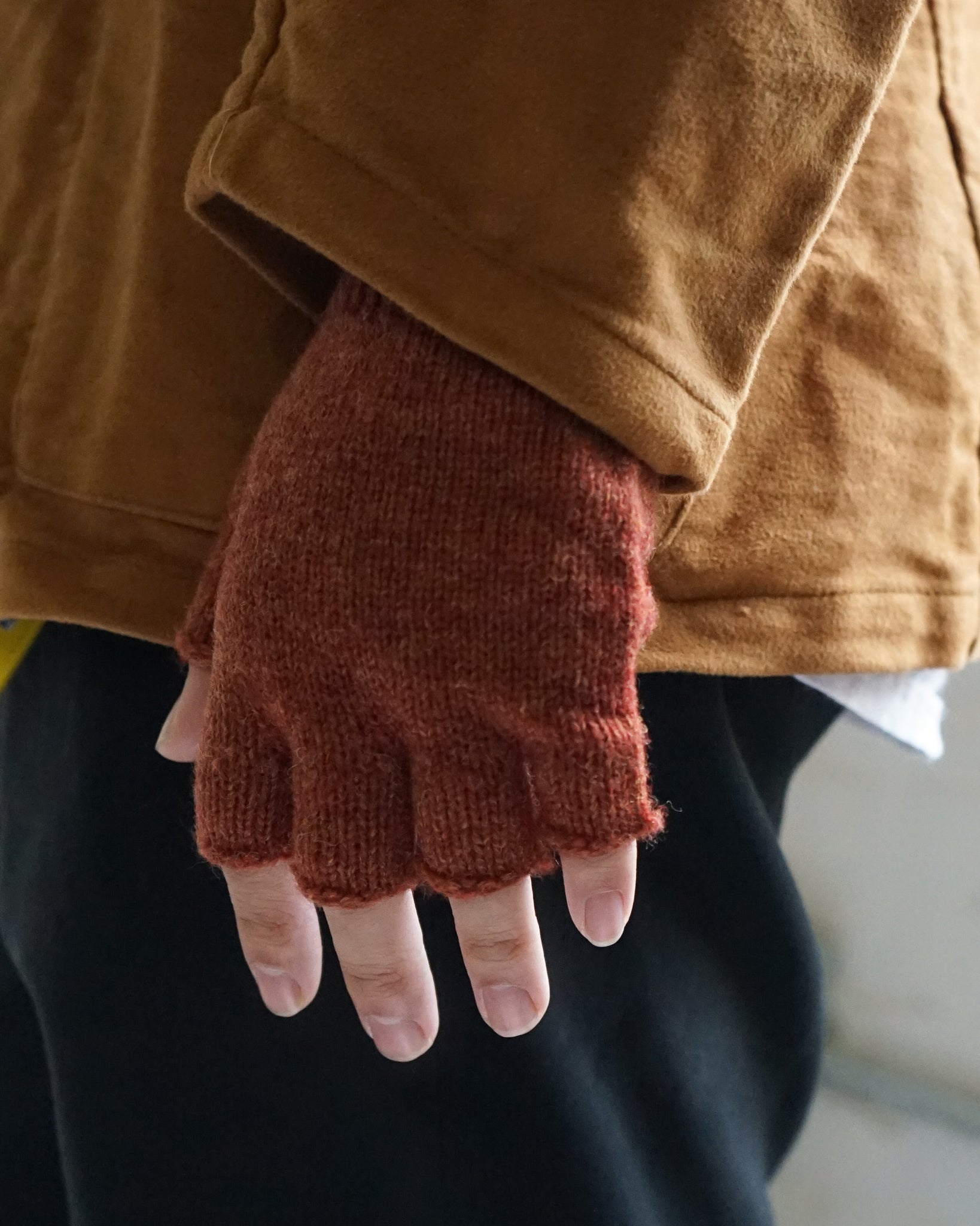 Shetland Wool Fingerless Gloves