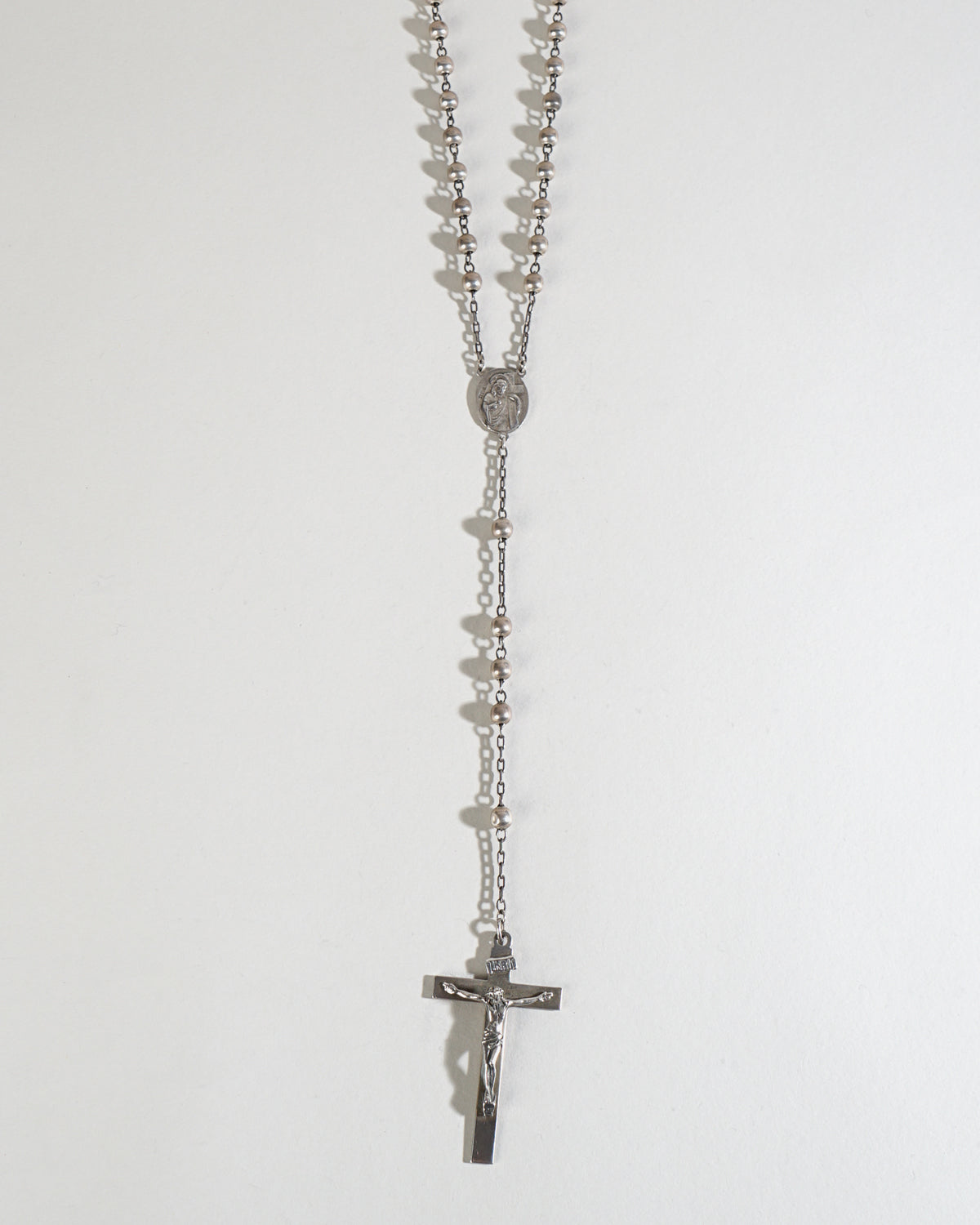 Silver Rosary Pendant