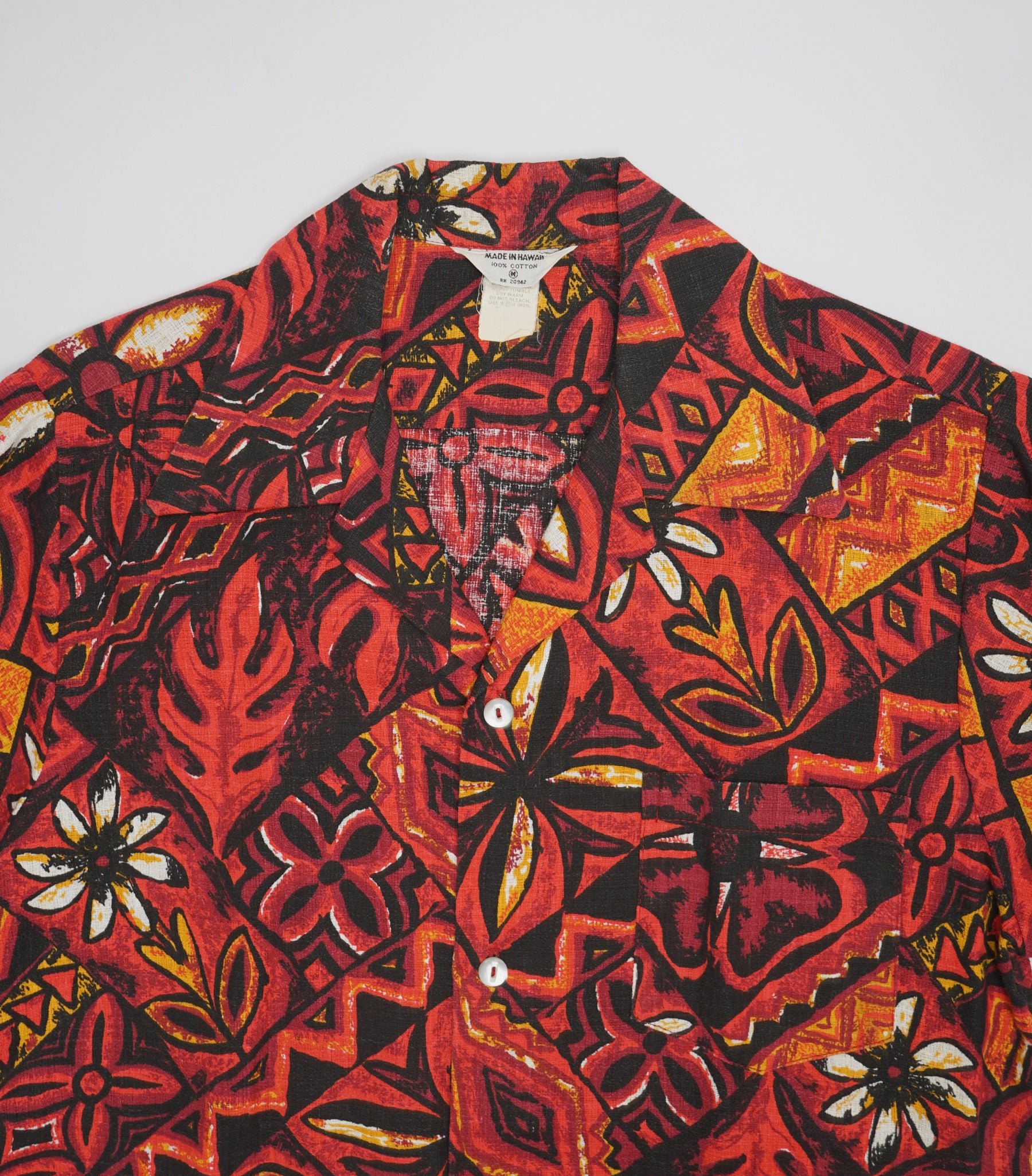 1970's Cotton Patterned Shirt S/S