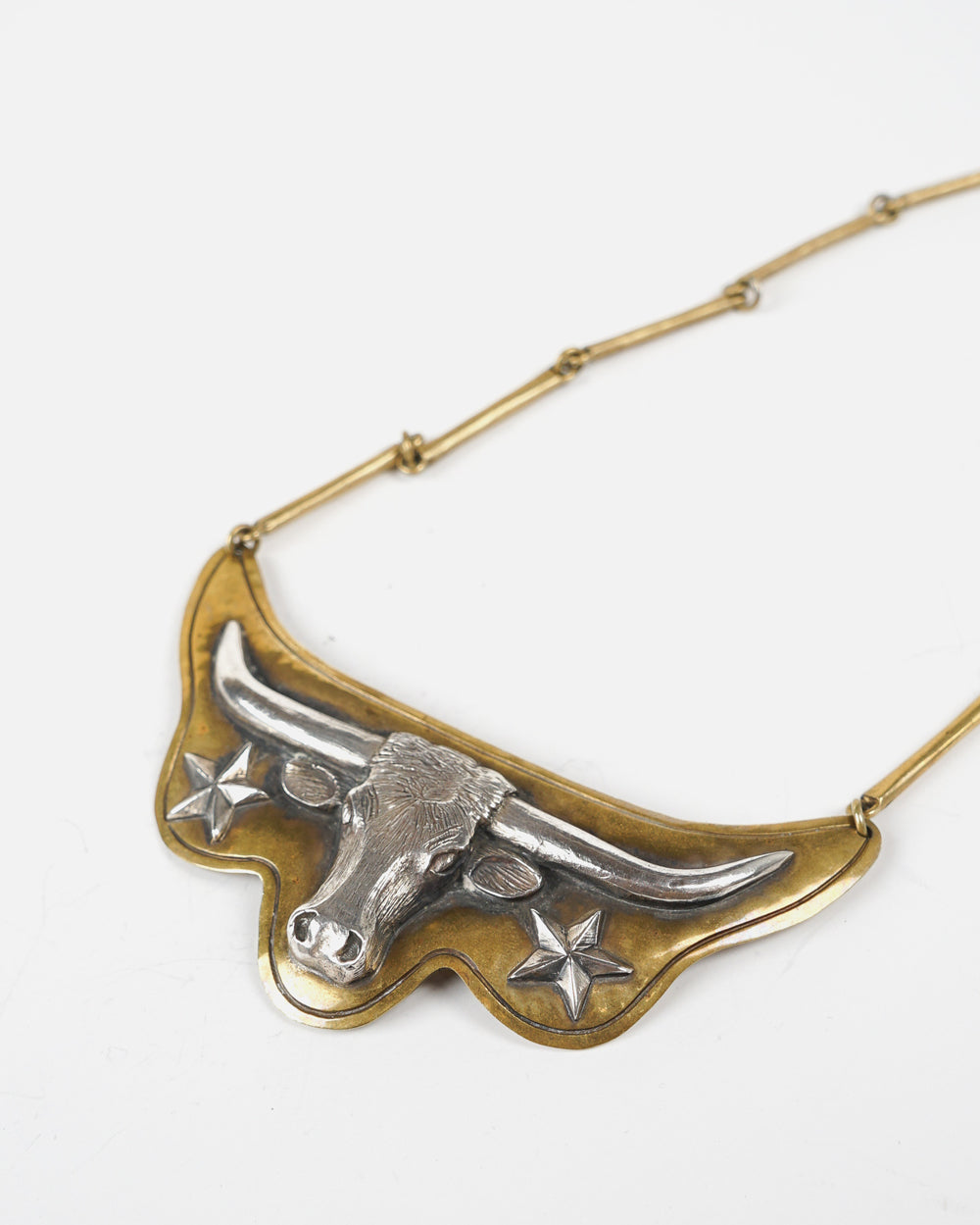 Brass Cow Necklace