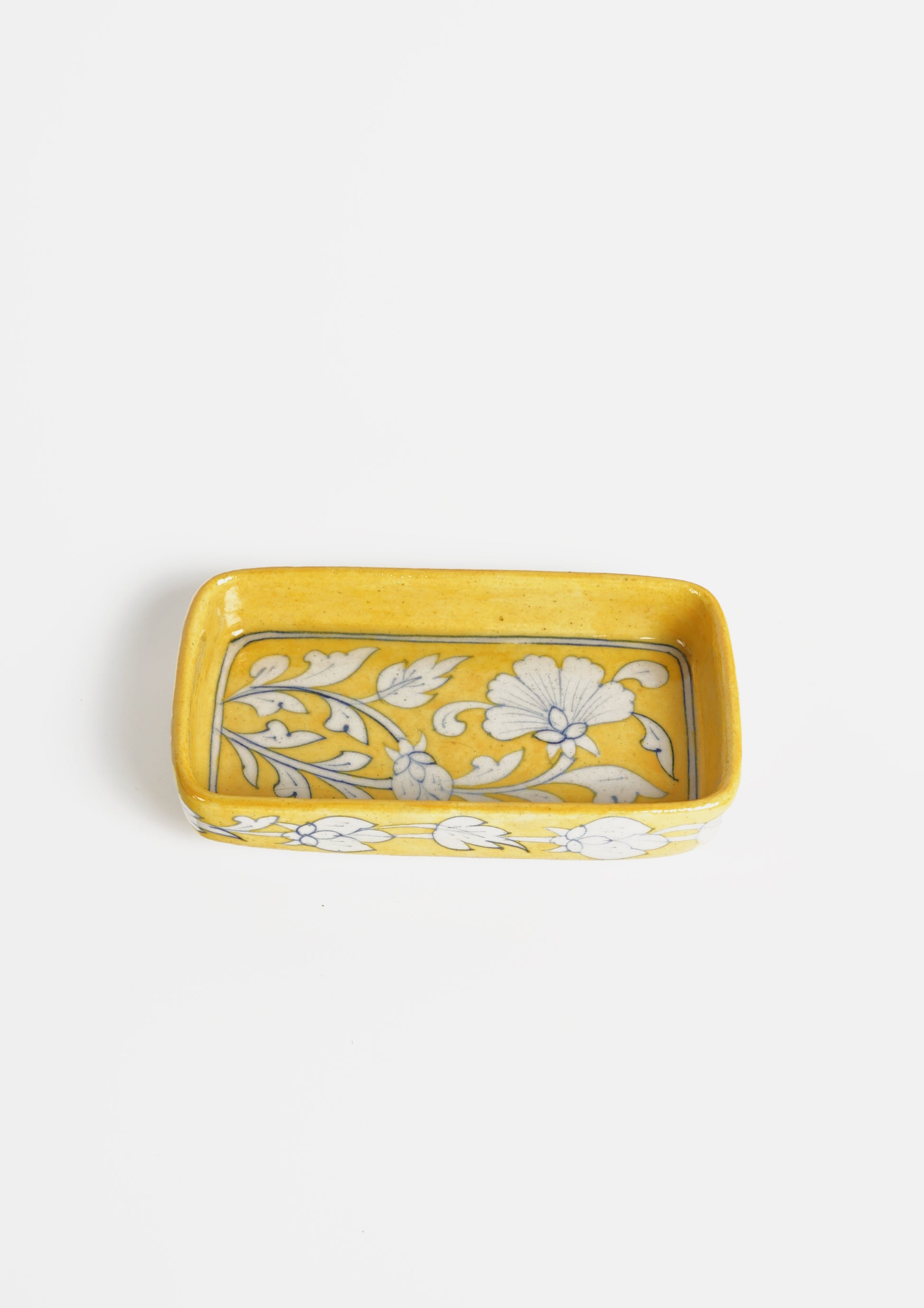 Rectangle Soap Dish Yellow