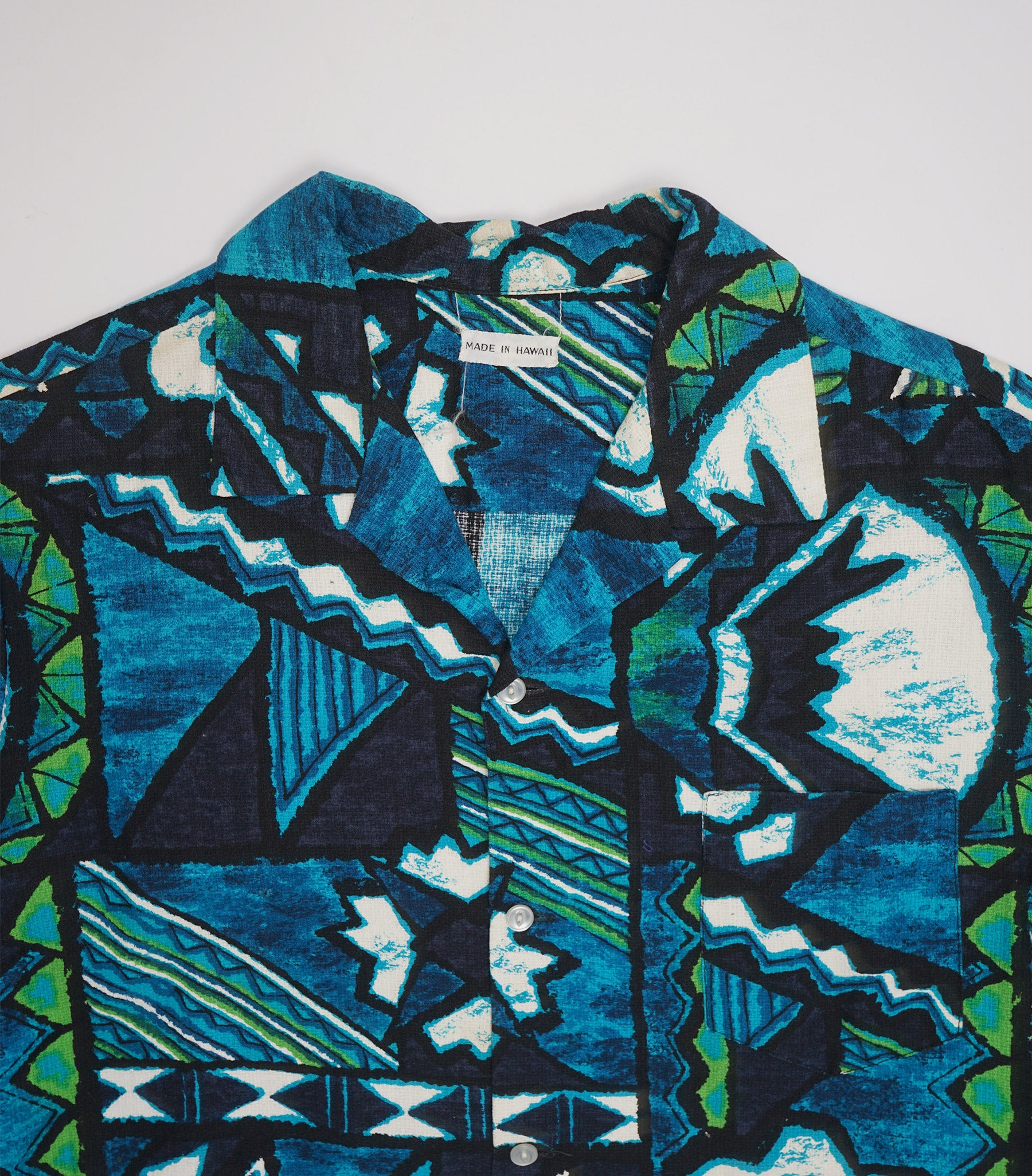 1970's Cotton Patterned Shirt S/S