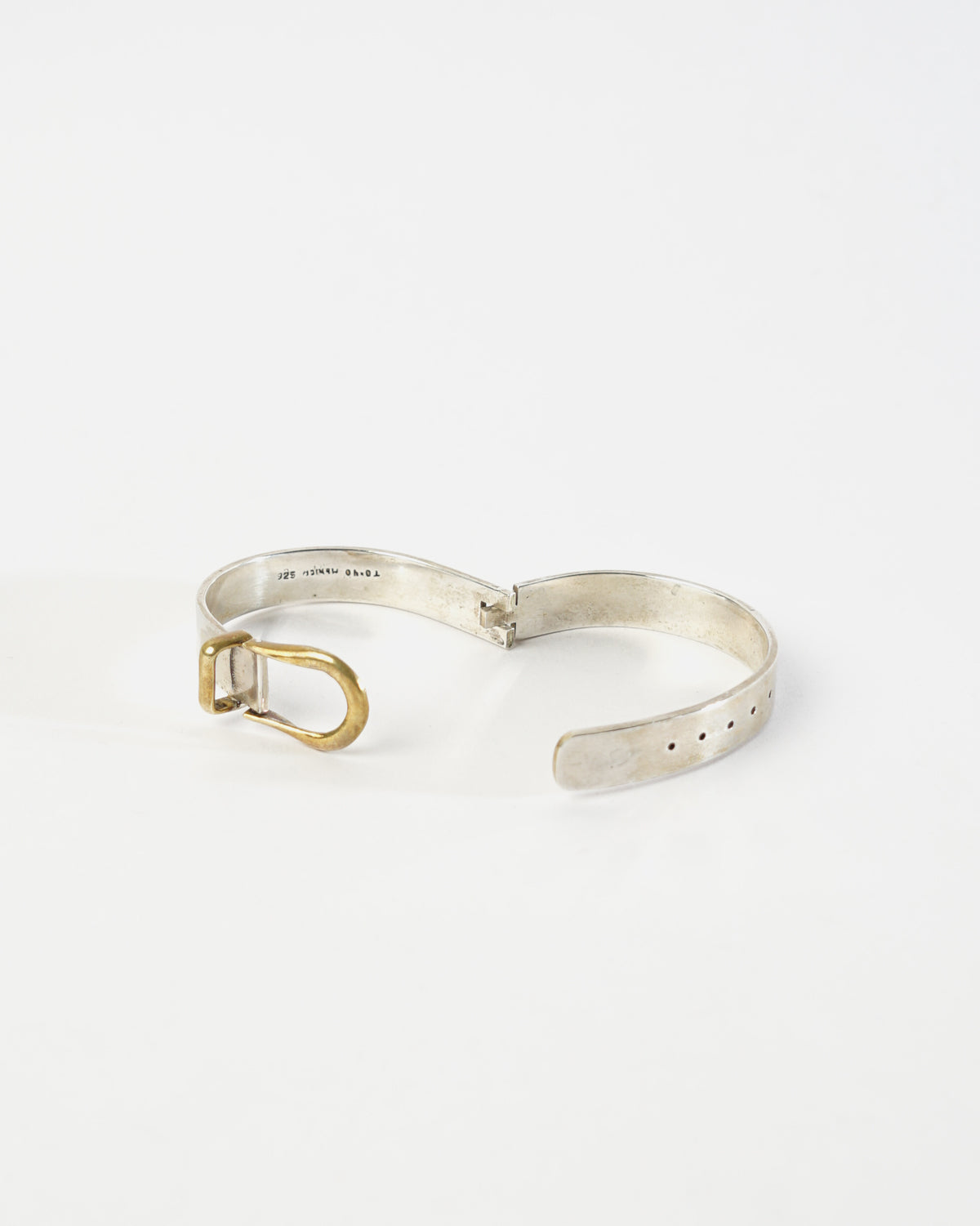 Silver x Brass Belt Cuff Bracelet
