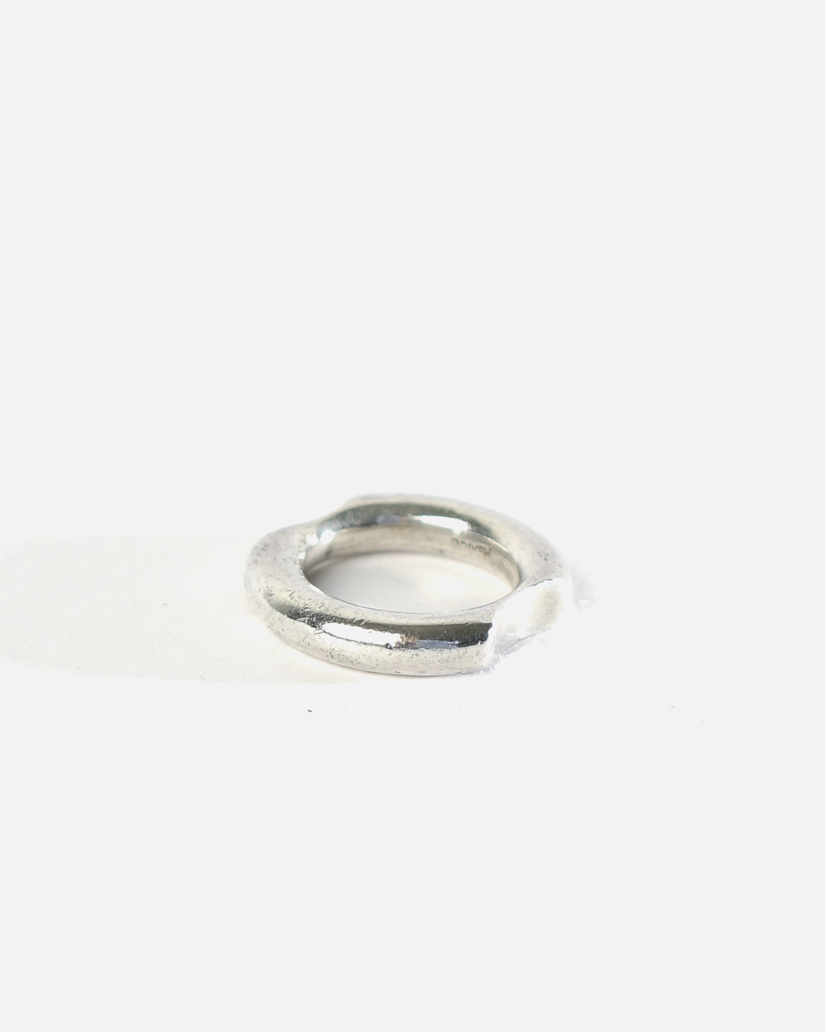 Silver Bold Band Ring / size: 10.5