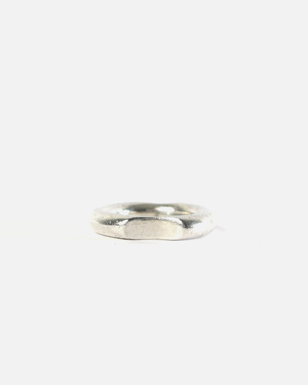 Silver Bold Band Ring / size: 10.5