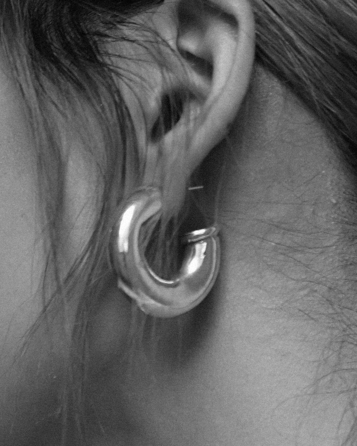 Silver Bold Hoop Earrings