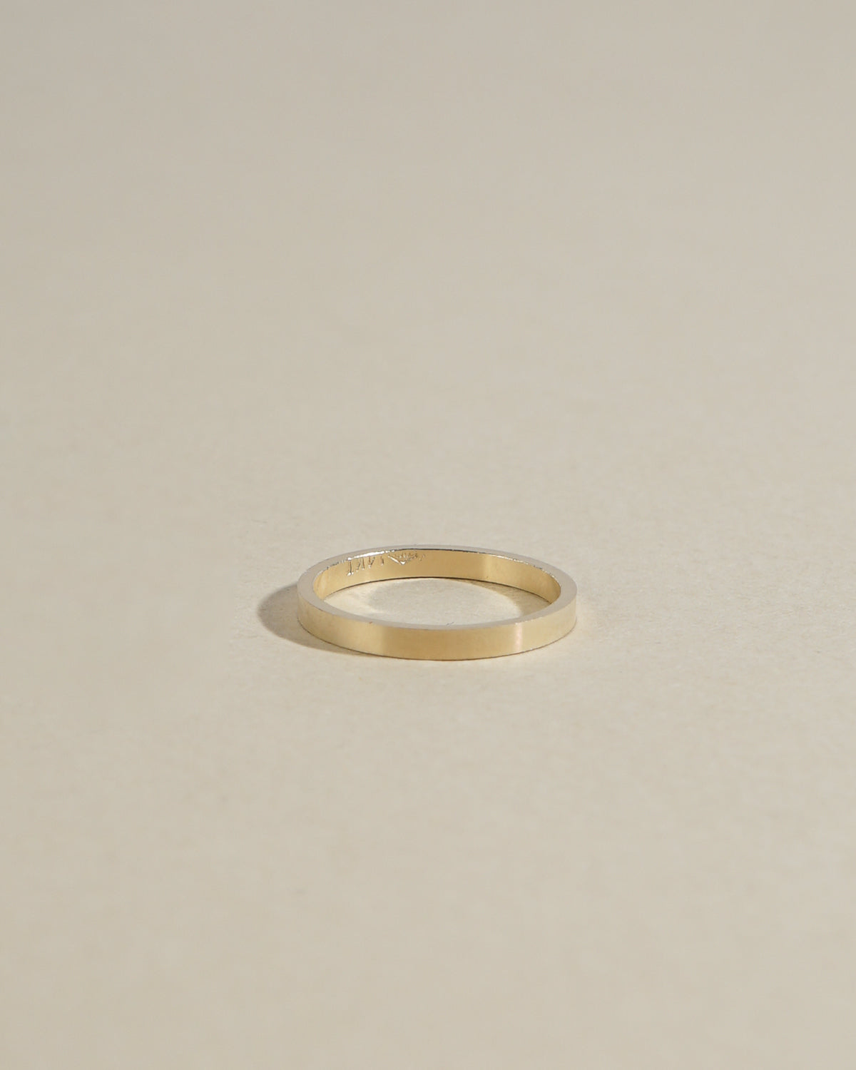 14k Gold Band Ring /2mm