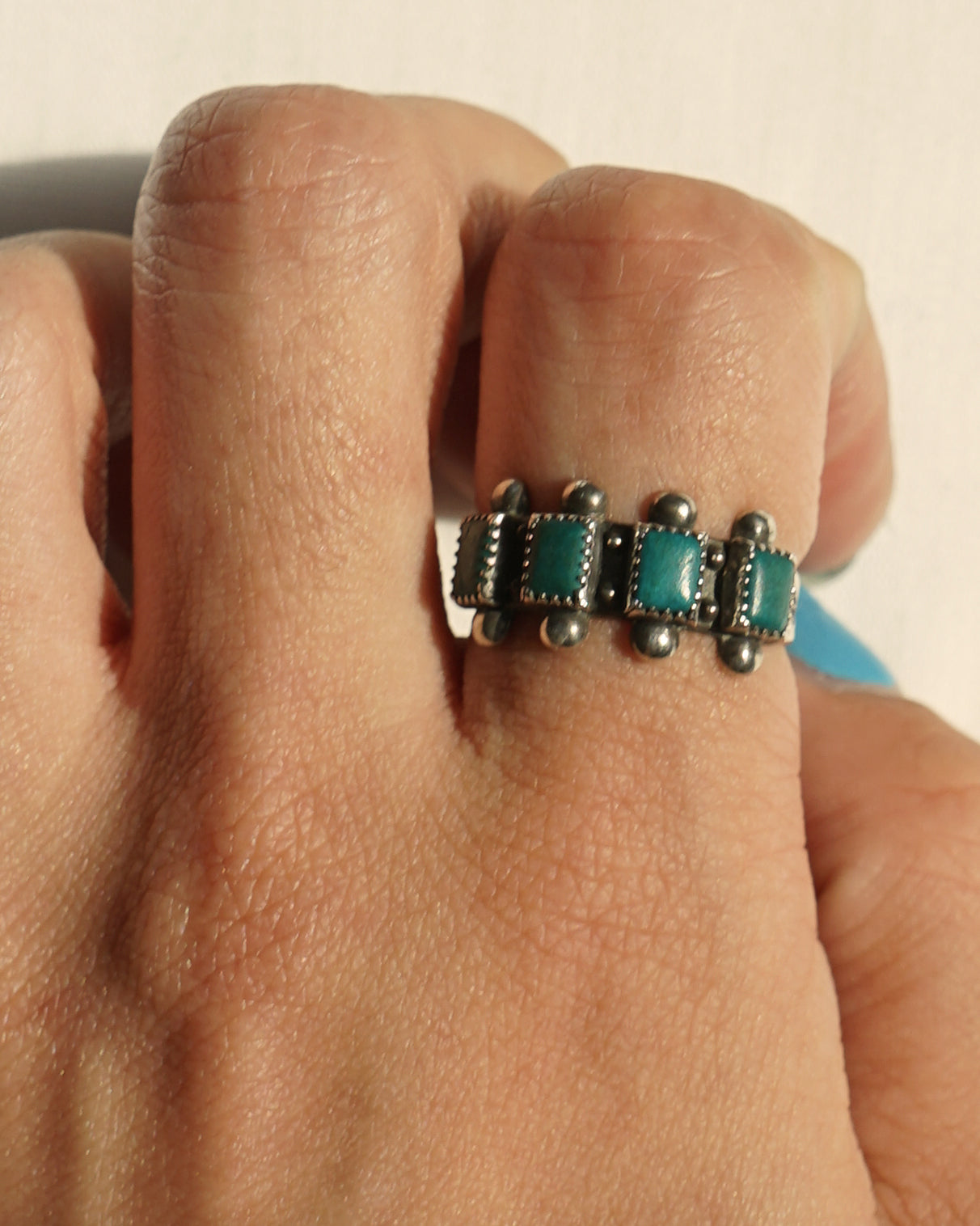 Silver x Turquoise Ring / size: 6
