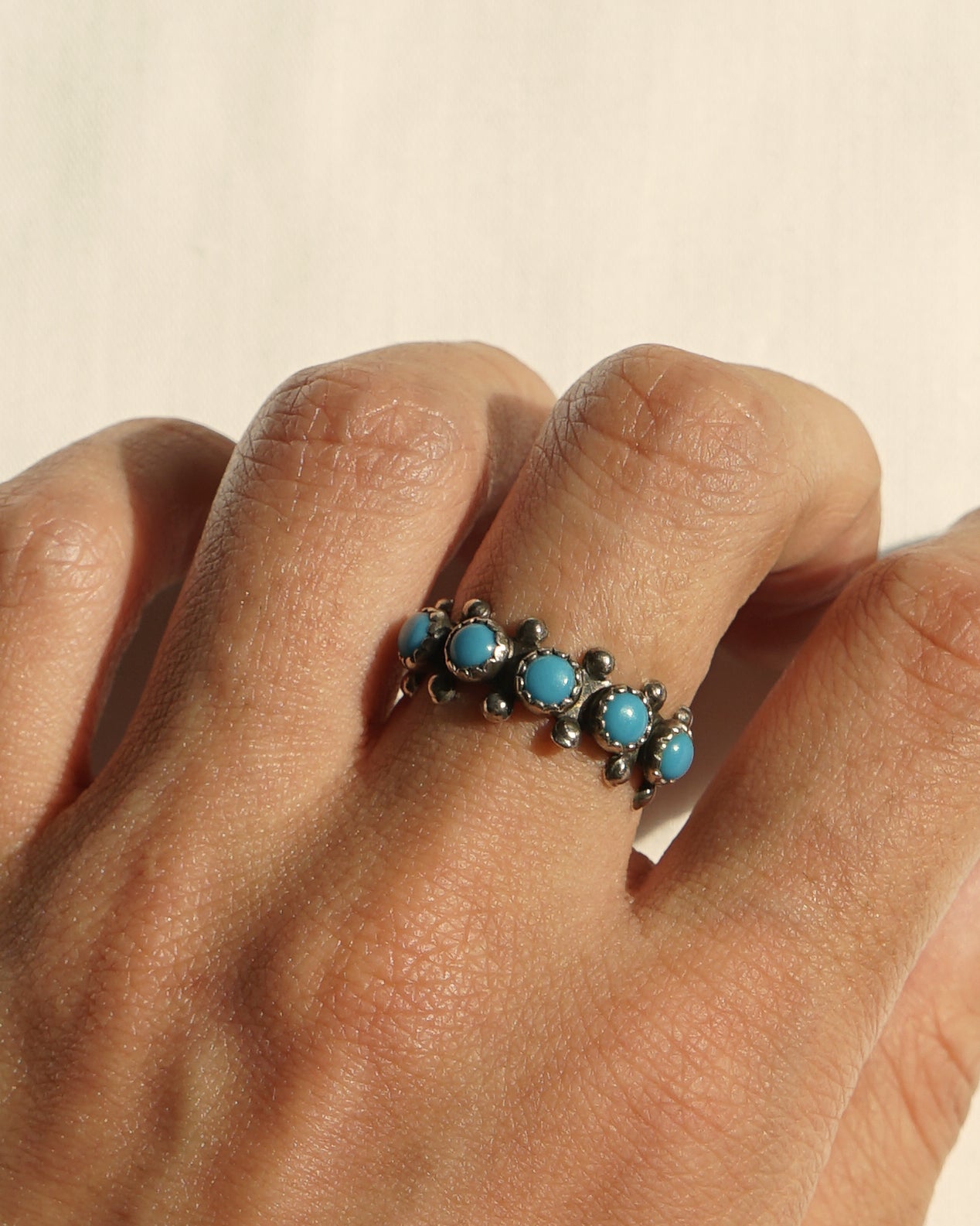 Silver x Turquoise Ring / size: 5