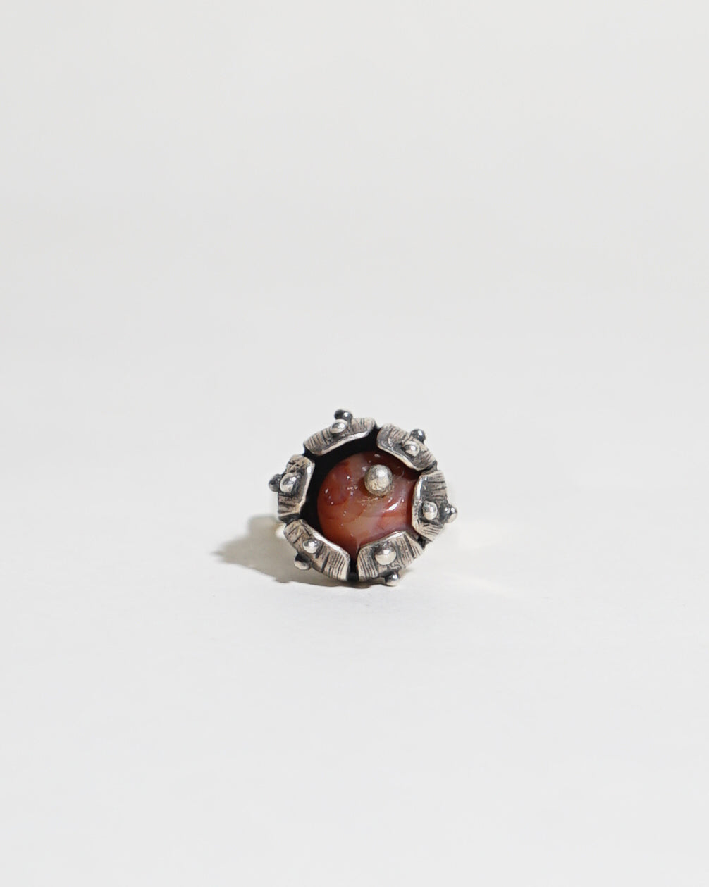 Silver x Agate Ring / size : 7.5