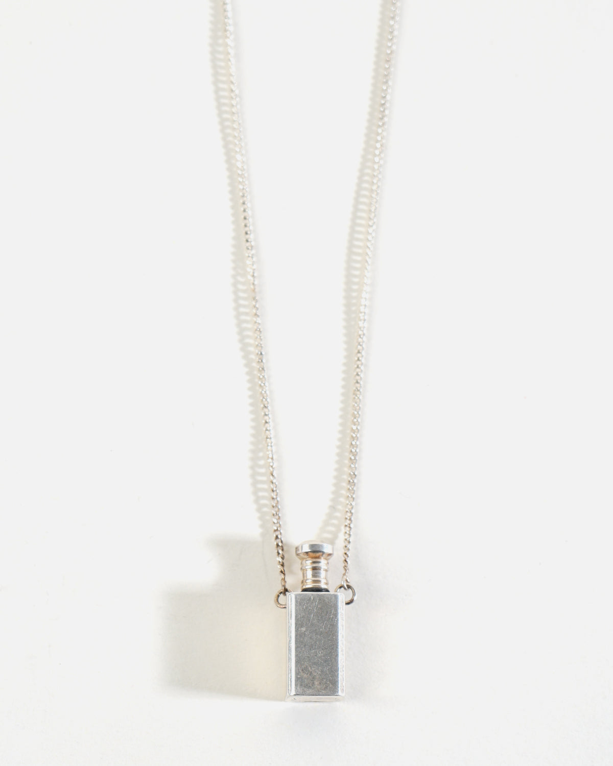 Vintage Sterling Silver Hand Etched Heart Shape Perfume Bottle Pendant |  eBay