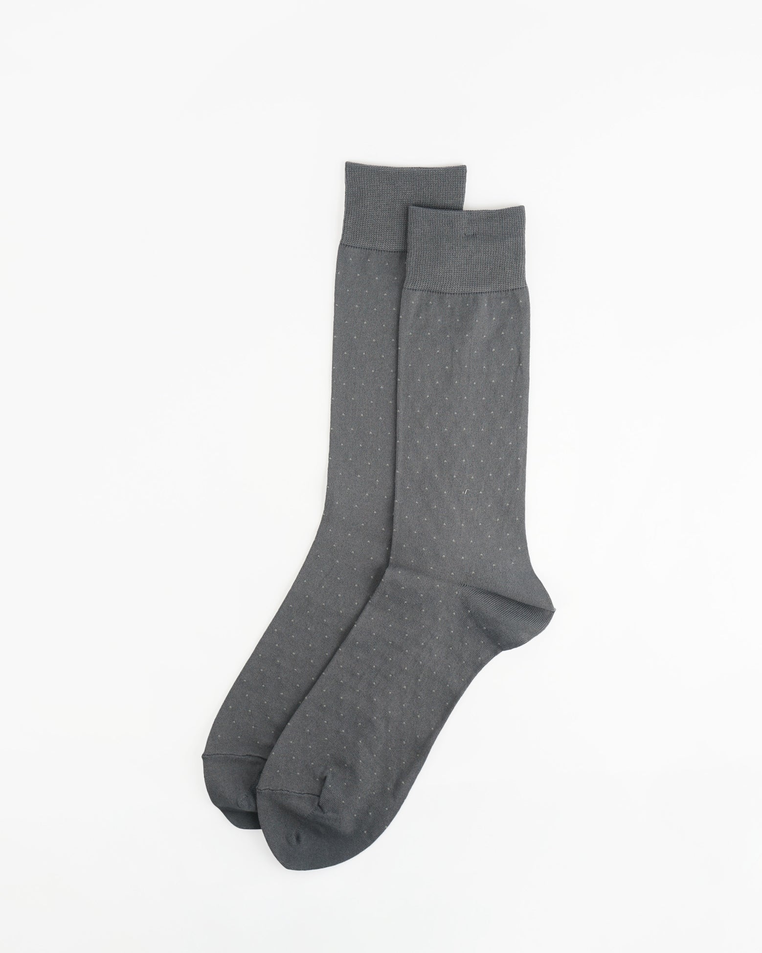 Polka Dot Dress Socks / Gray