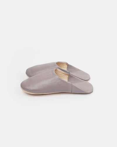 Moroccan Babouche Basic Slippers / Violet