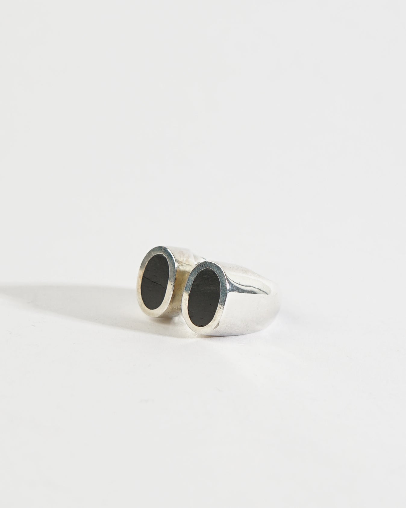 Silver x Wood Ring / size: 6.5