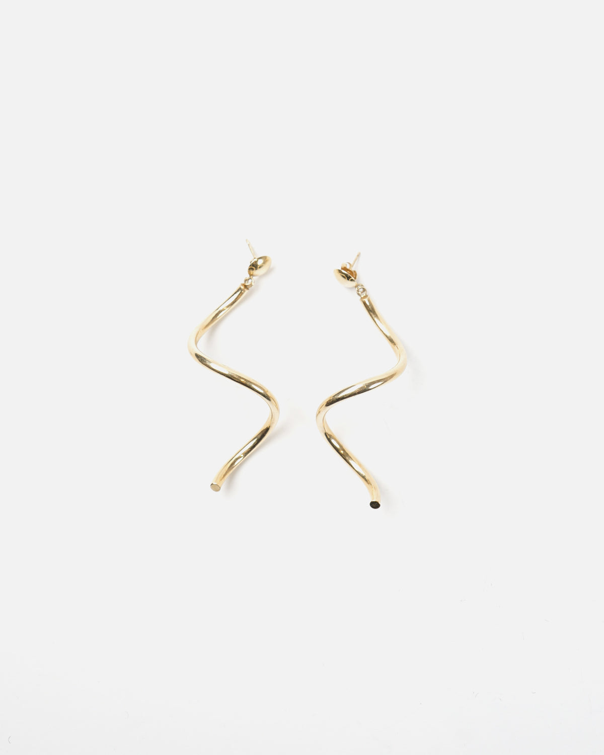 14k Gold Twist Earrings
