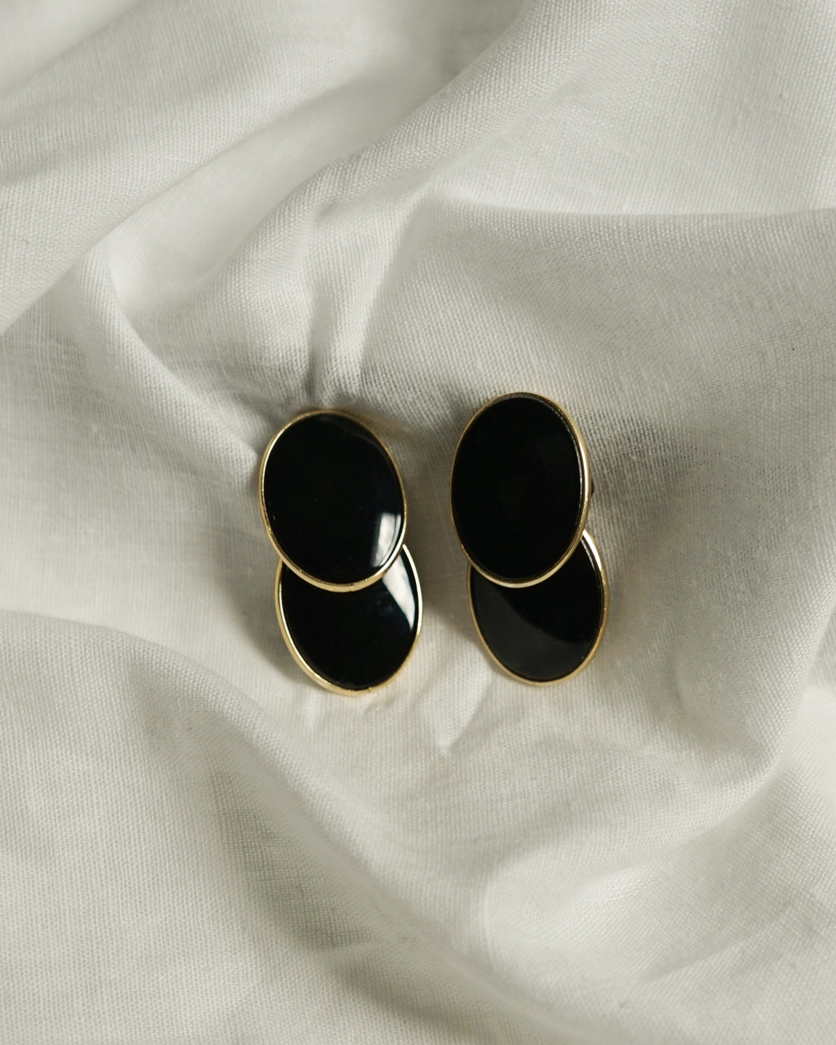 14k Gold x Onyx Earrings