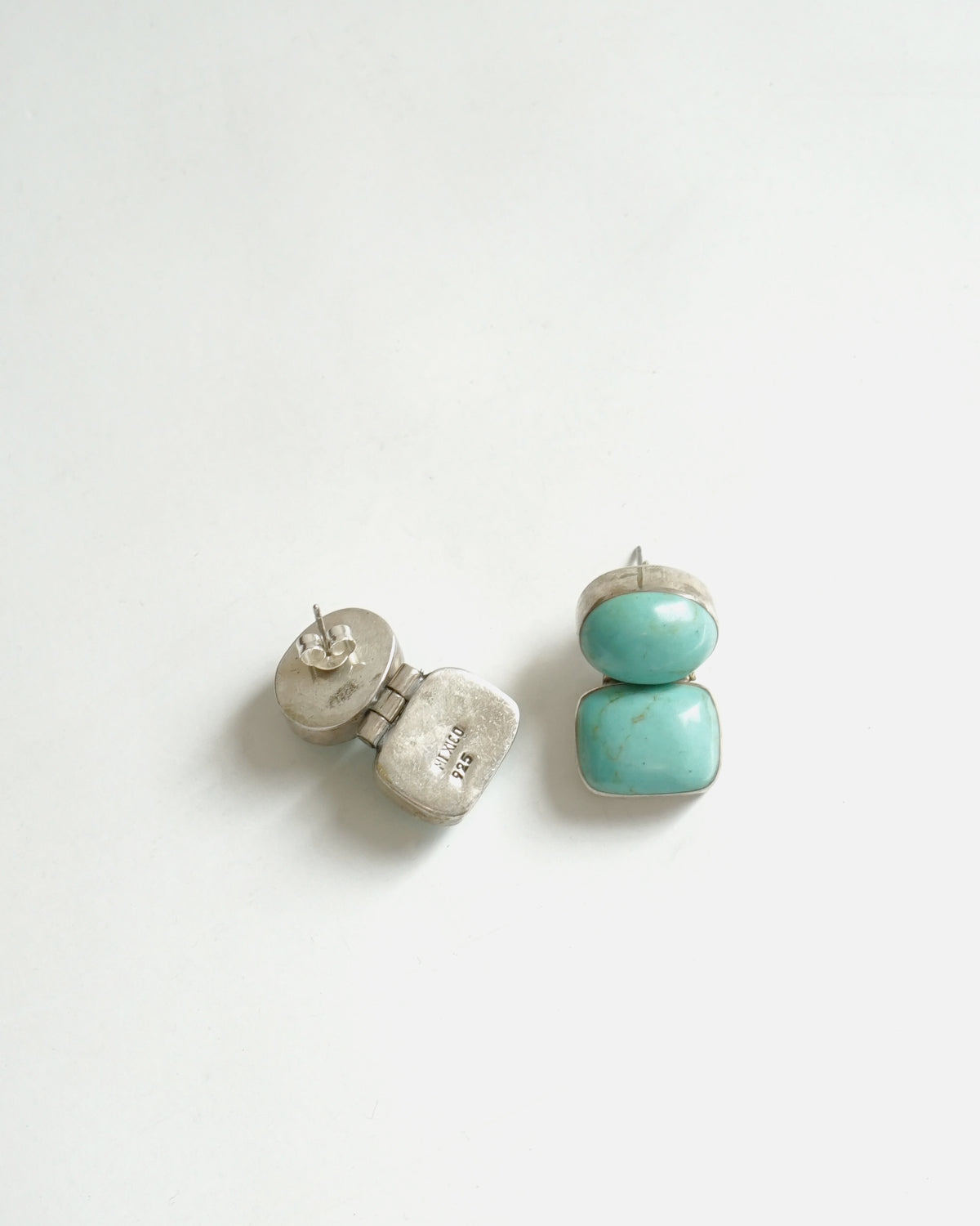 Silver Earrings w/ Turquoise