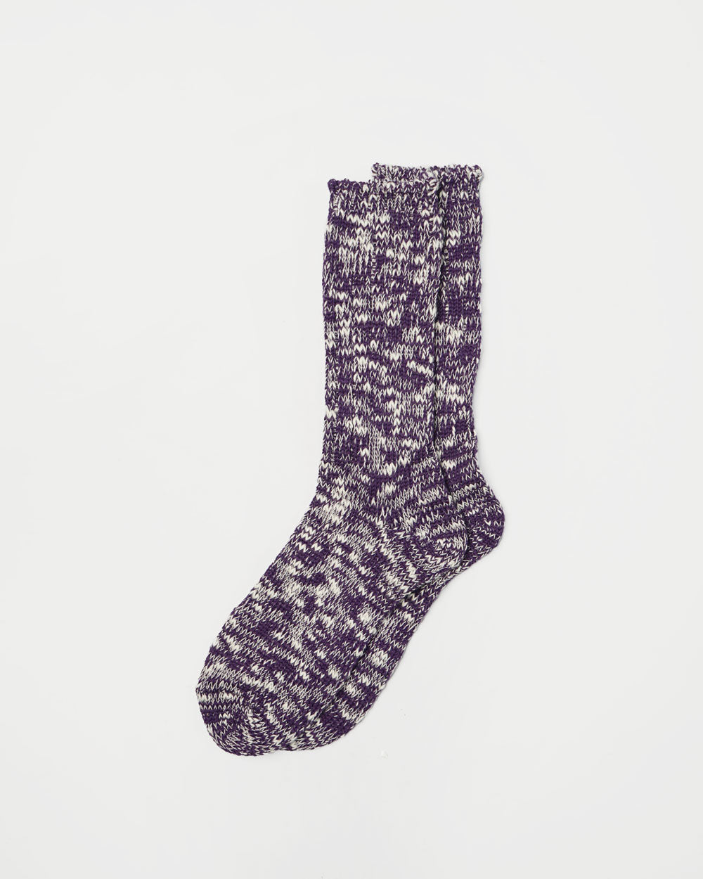 Slub Rib Socks / Purple