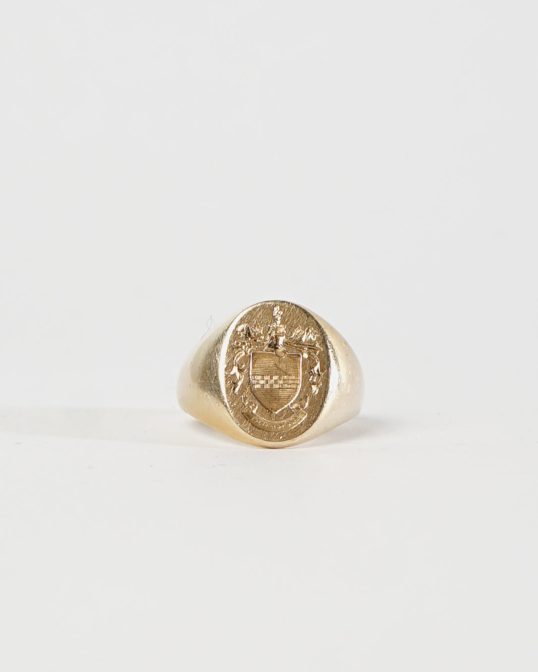 14k Gold Seal Ring / size: 9.5