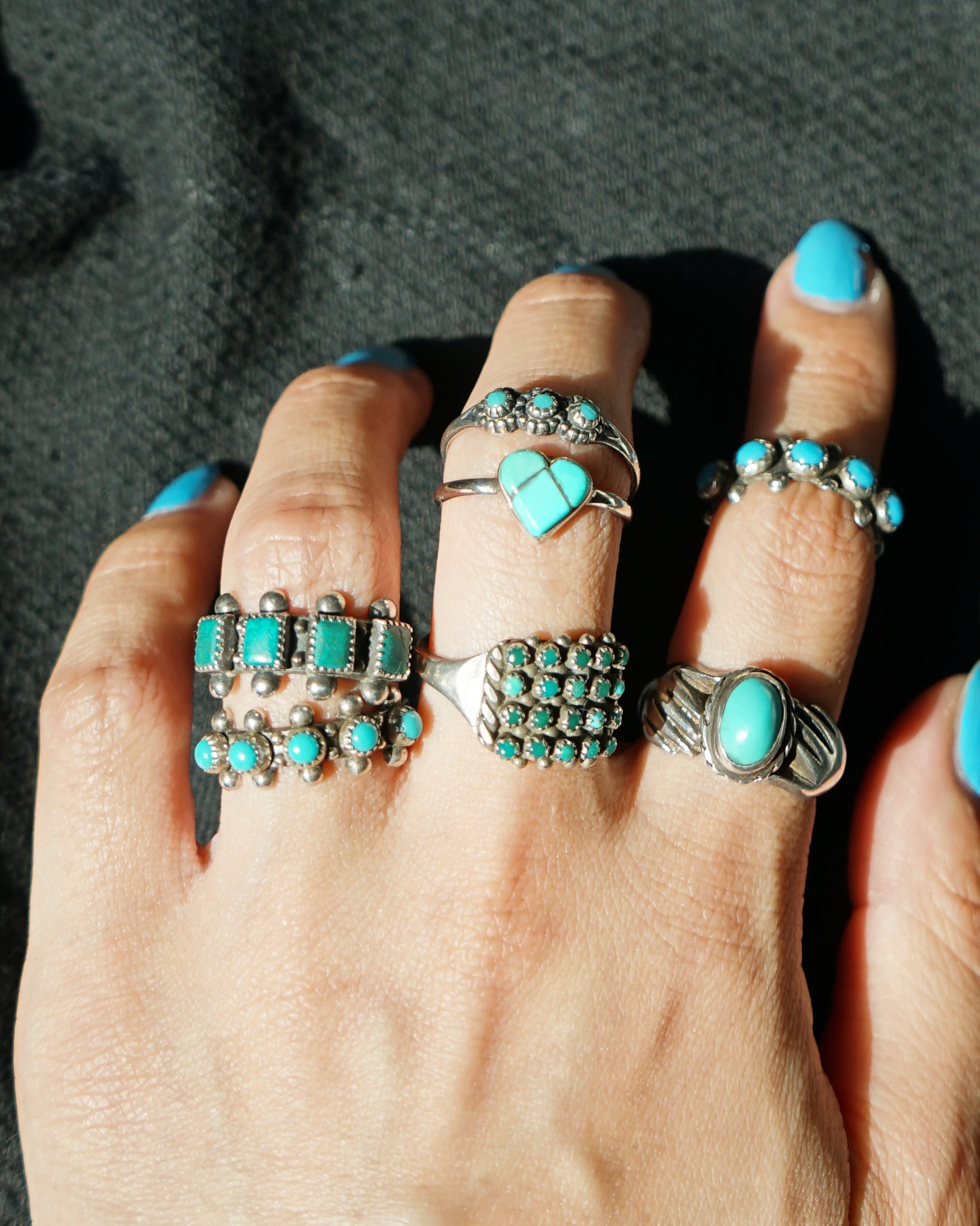 Silver x Turquoise Ring / size: 7