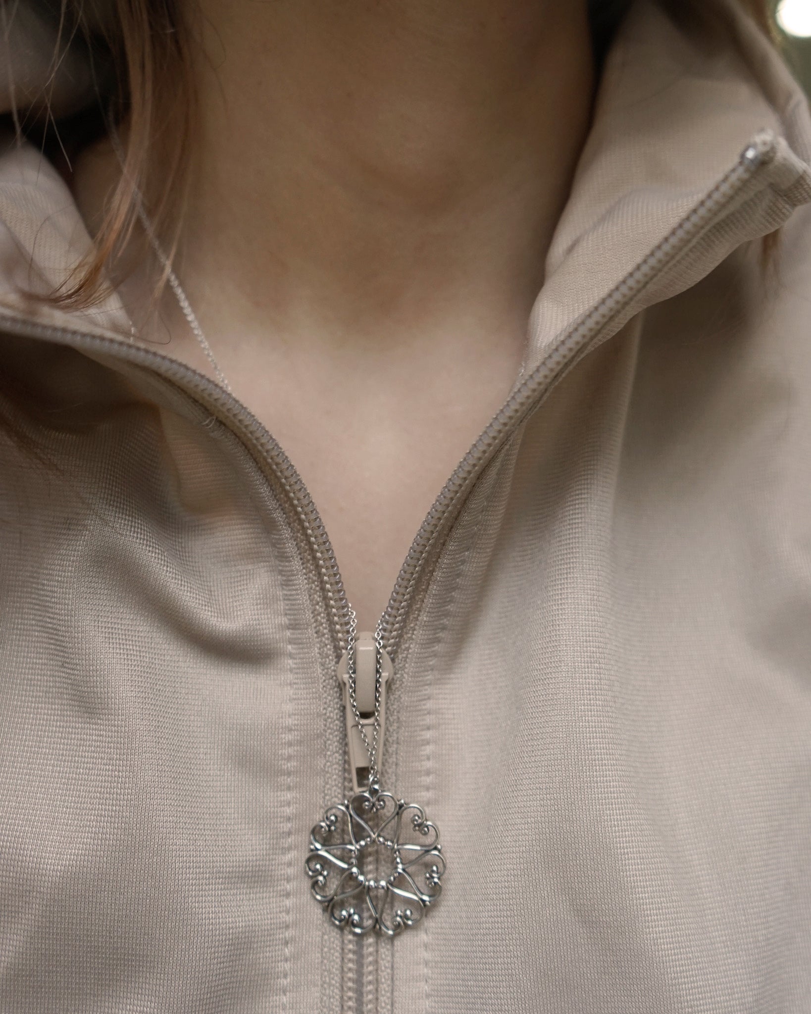 Silver Necklace w/ Charm