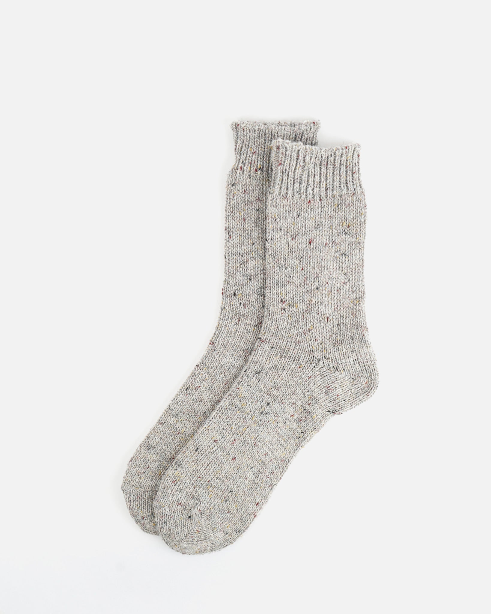 Wool Nep Socks / Light Gray