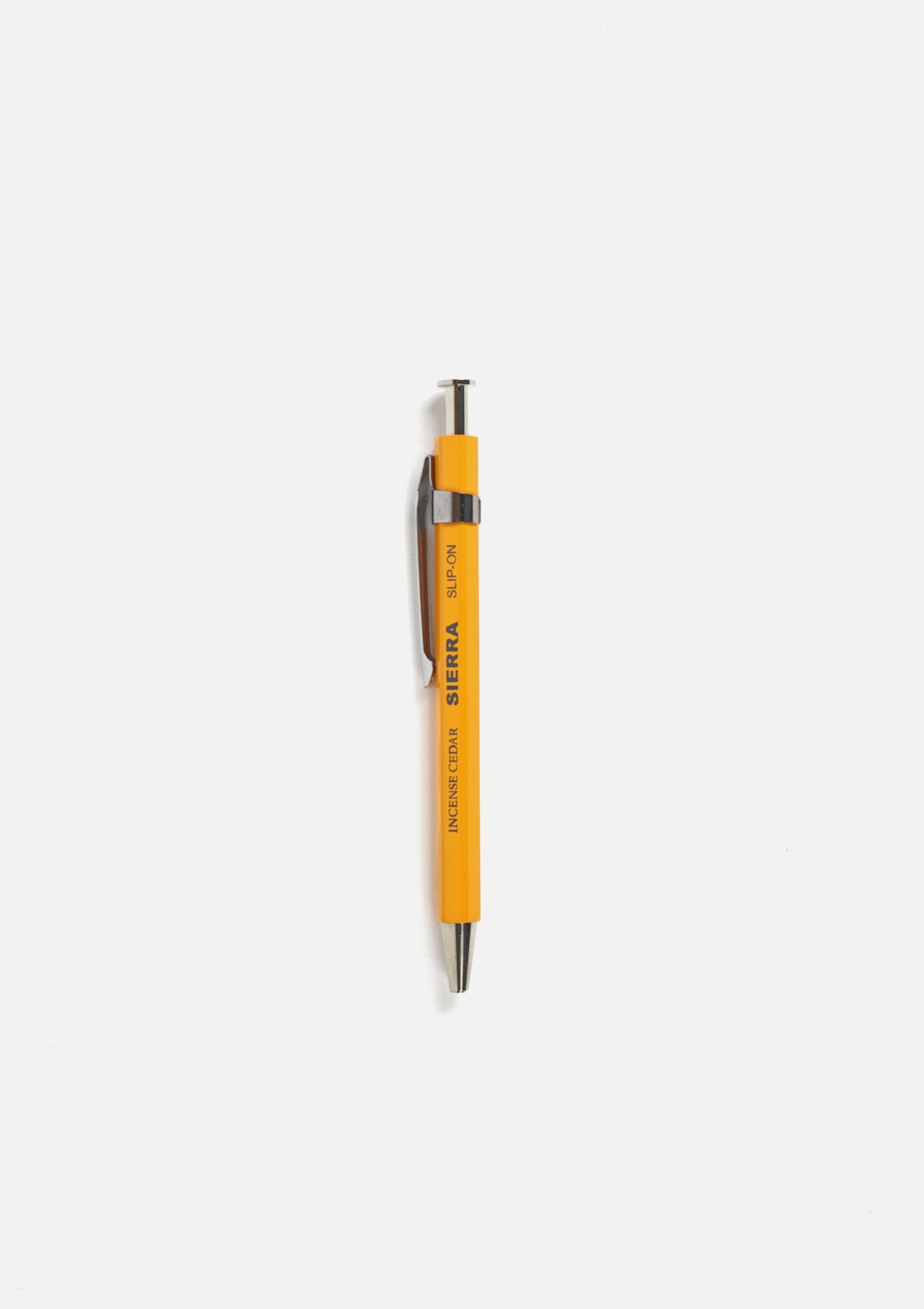 Slip-on 0.5mm Incense Cedar Solid Ballpoint Pen