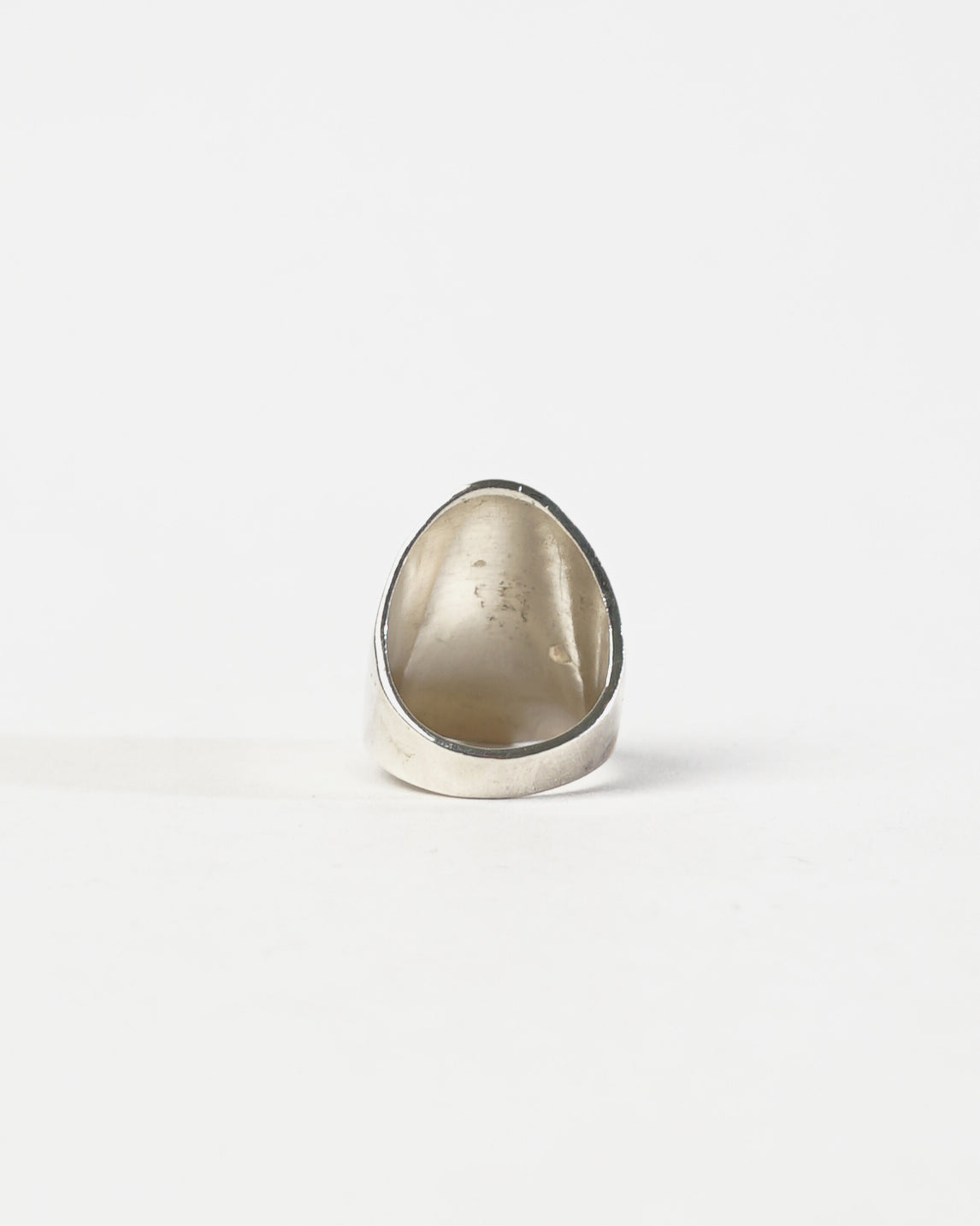 Silver Hammered Ring / size: 7.5